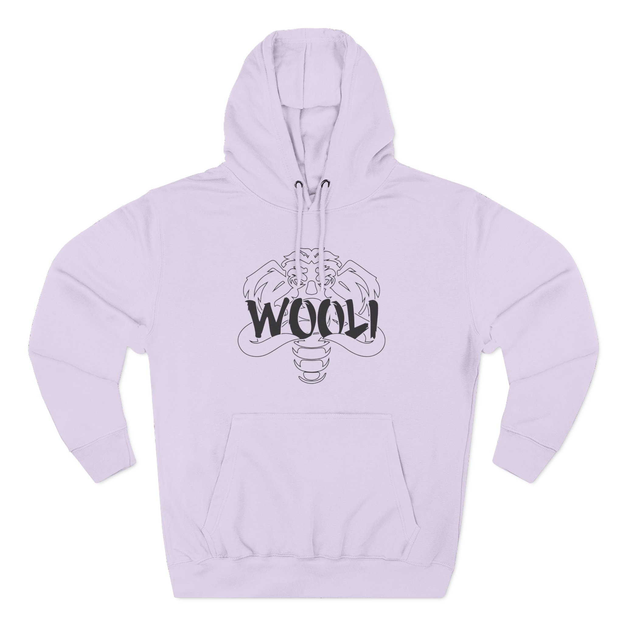 Wooli Three-Panel Fleece Hoodie