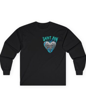 Saint Jhn Chromedd Hearts Icwbdy Unisex Ultra Cotton Long Sleeve Tee