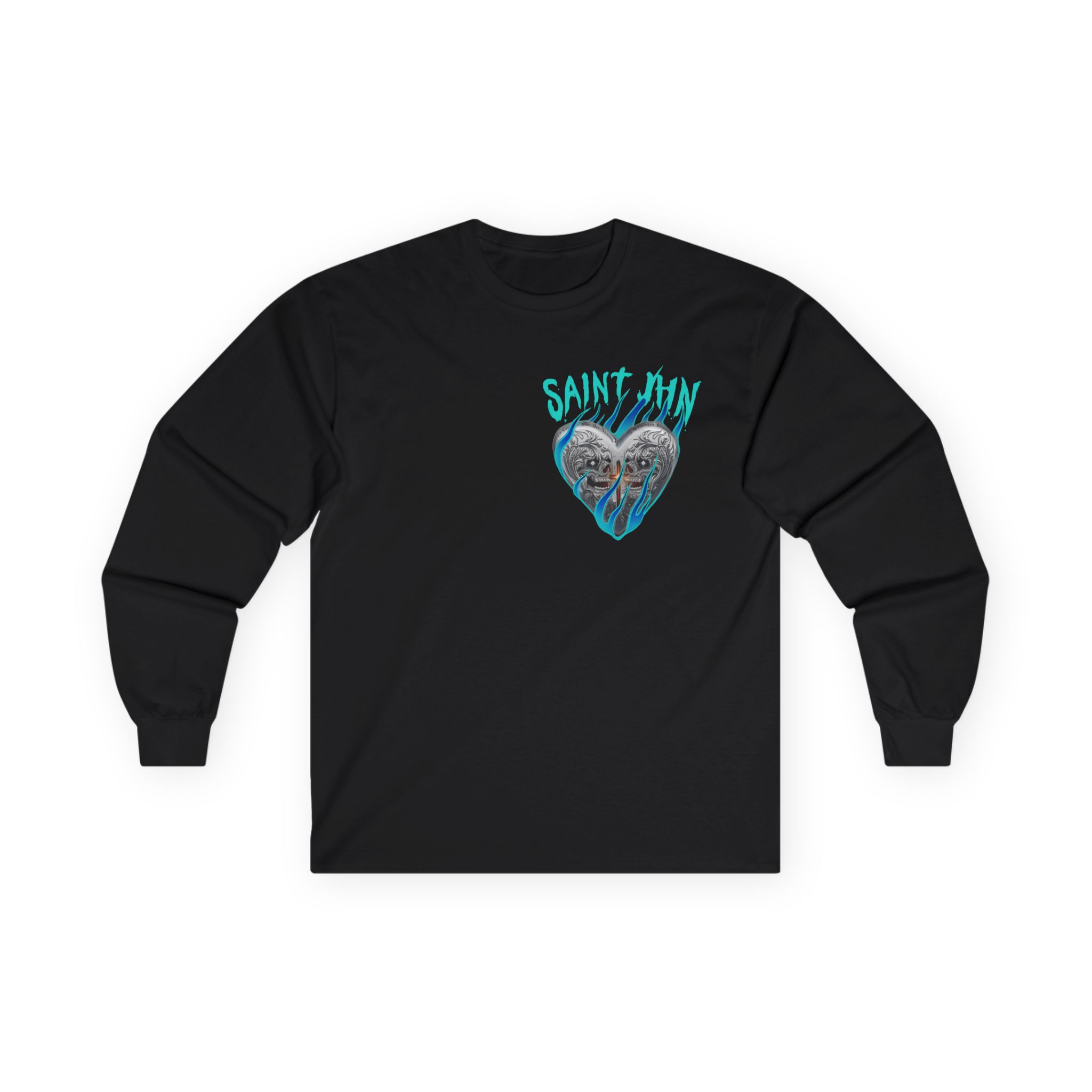 Saint Jhn Chromedd Hearts Icwbdy Unisex Ultra Cotton Long Sleeve Tee