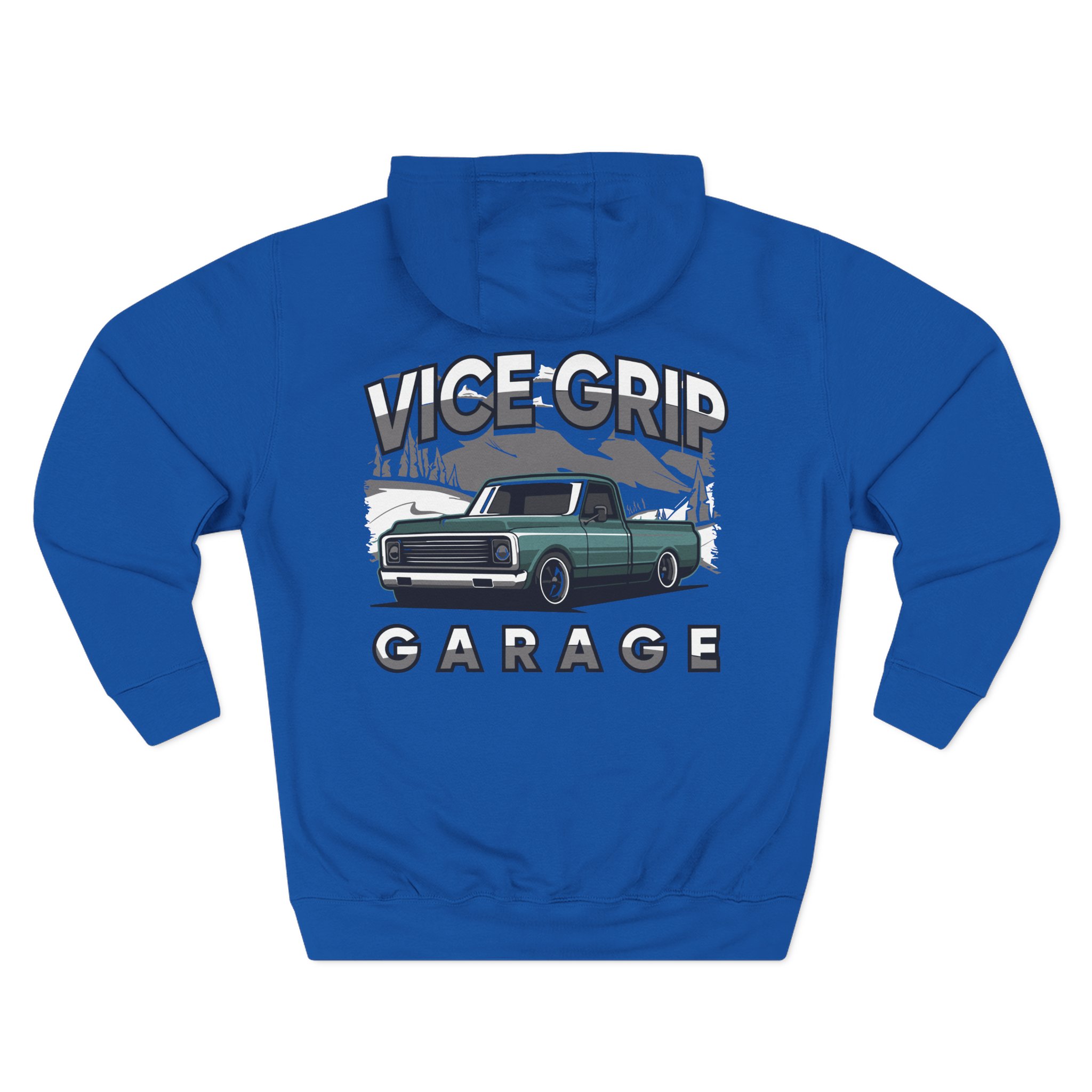 Vicegripgarage Winter Truck Three-Panel Fleece Hoodie