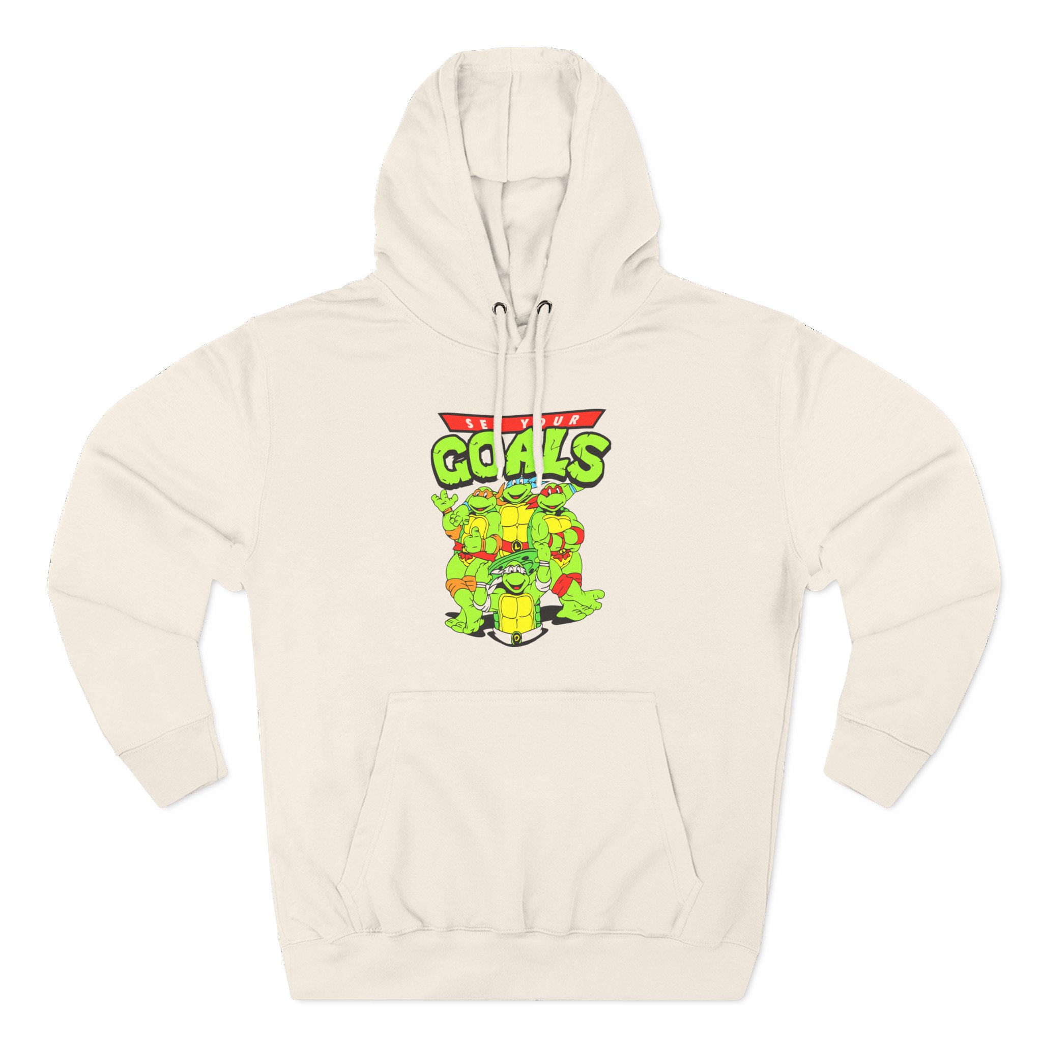 Set Your Goals Ninja Turtles Three-Panel Fleece Hoodie