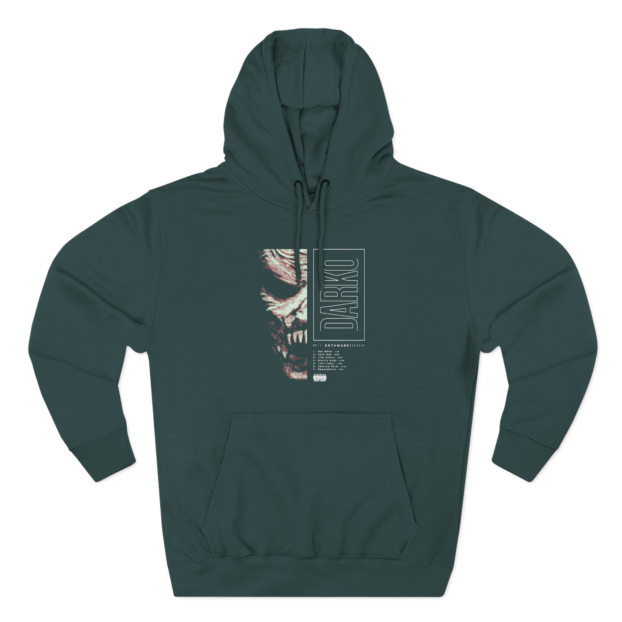 Darko Dethmask Pt 1 Three-Panel Fleece Hoodie