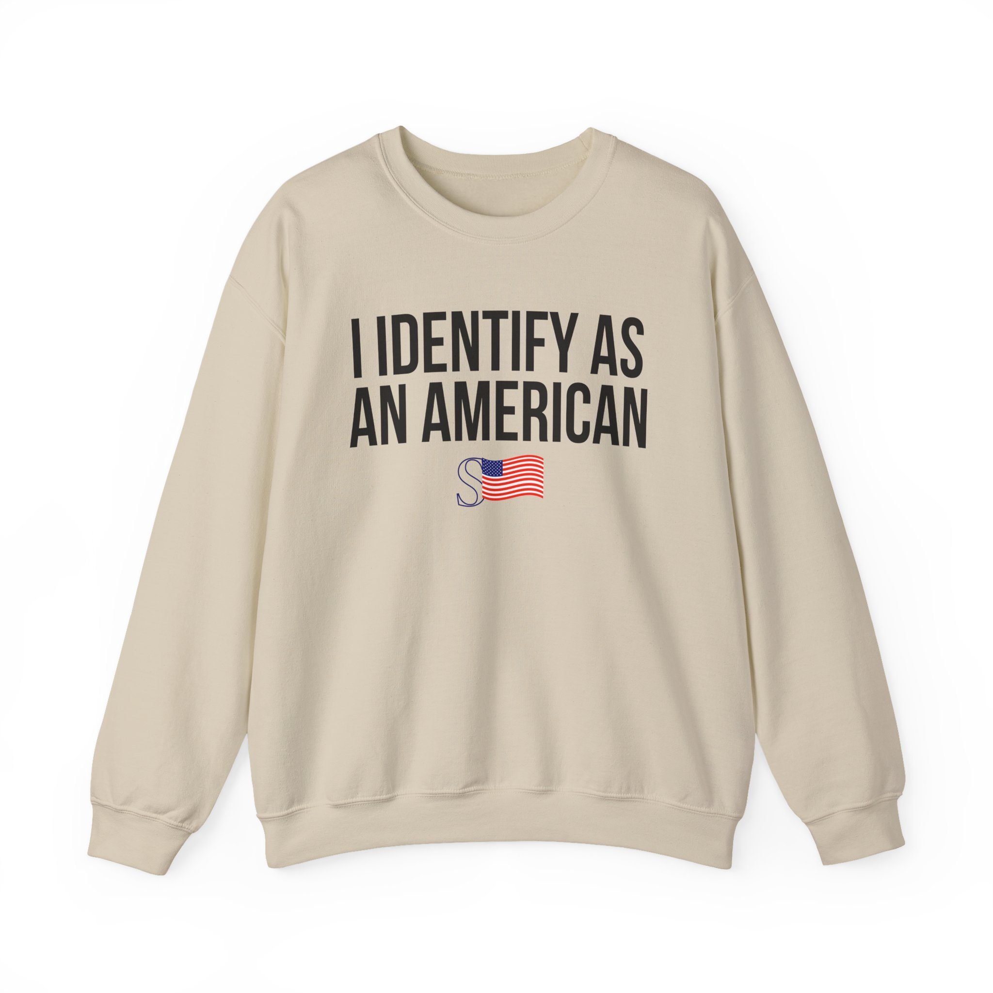 Sean Strickland I Identify as an American Unisex Heavy Blendâ„¢ Crewneck Sweatshirt