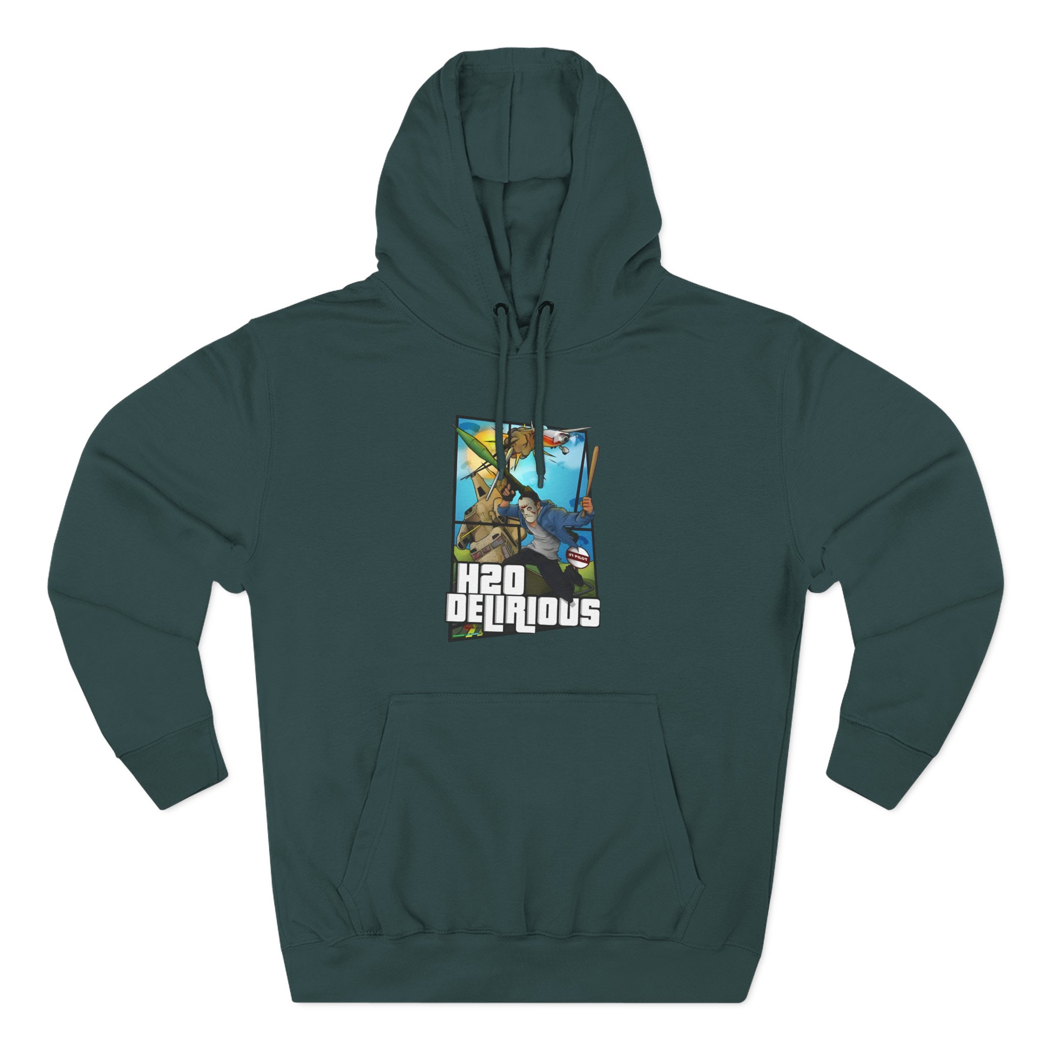H2odelirious Three-Panel Fleece Hoodie