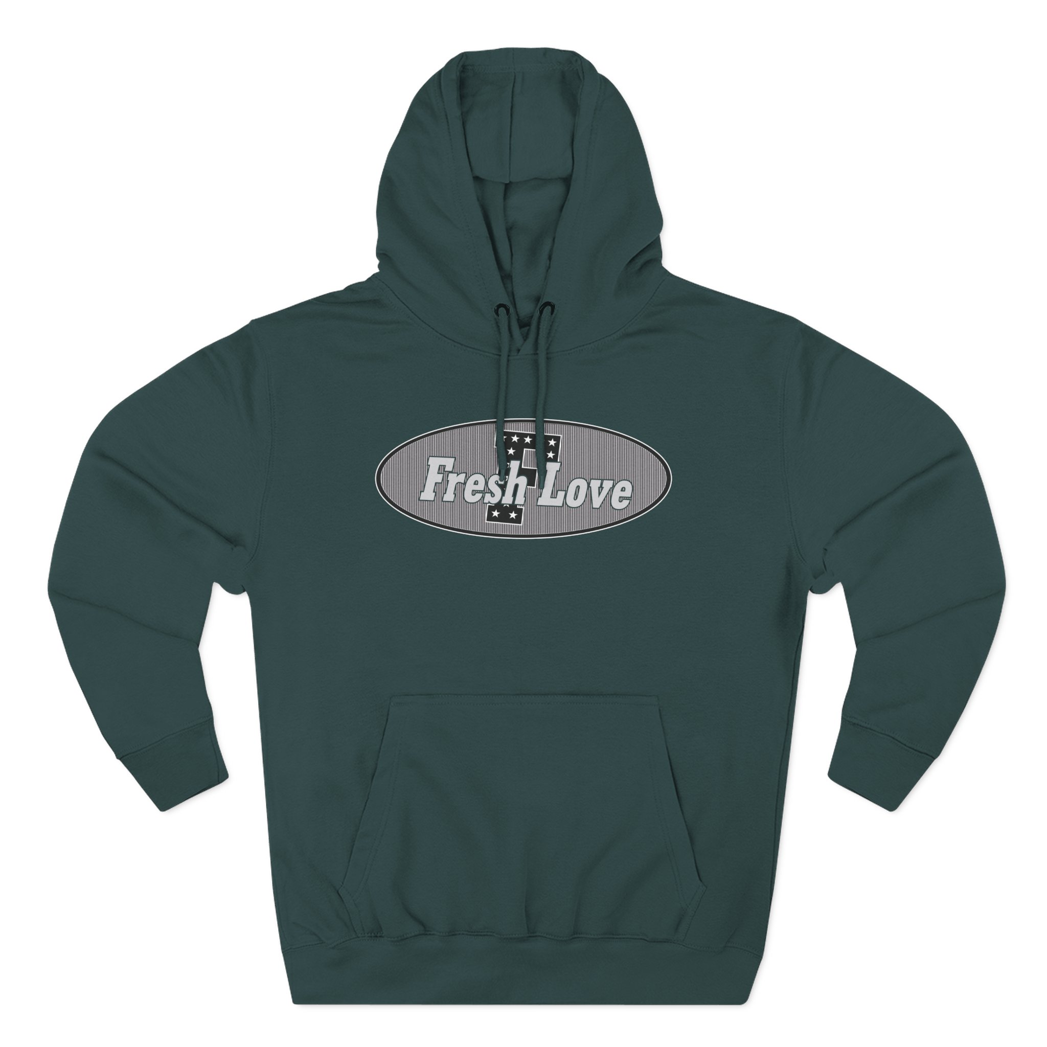 Fresh Love Three-Panel Fleece Hoodie