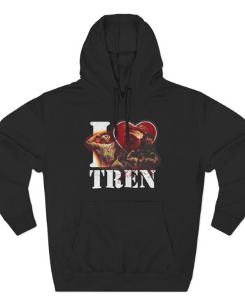 I Love Tren Tren Twins Three-Panel Fleece Hoodie