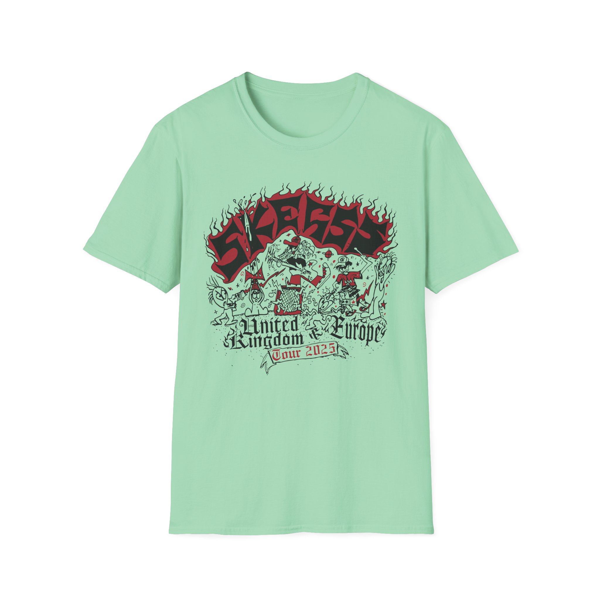 Skegss Uk Eu Tour 2025 Unisex Softstyle T-Shirt