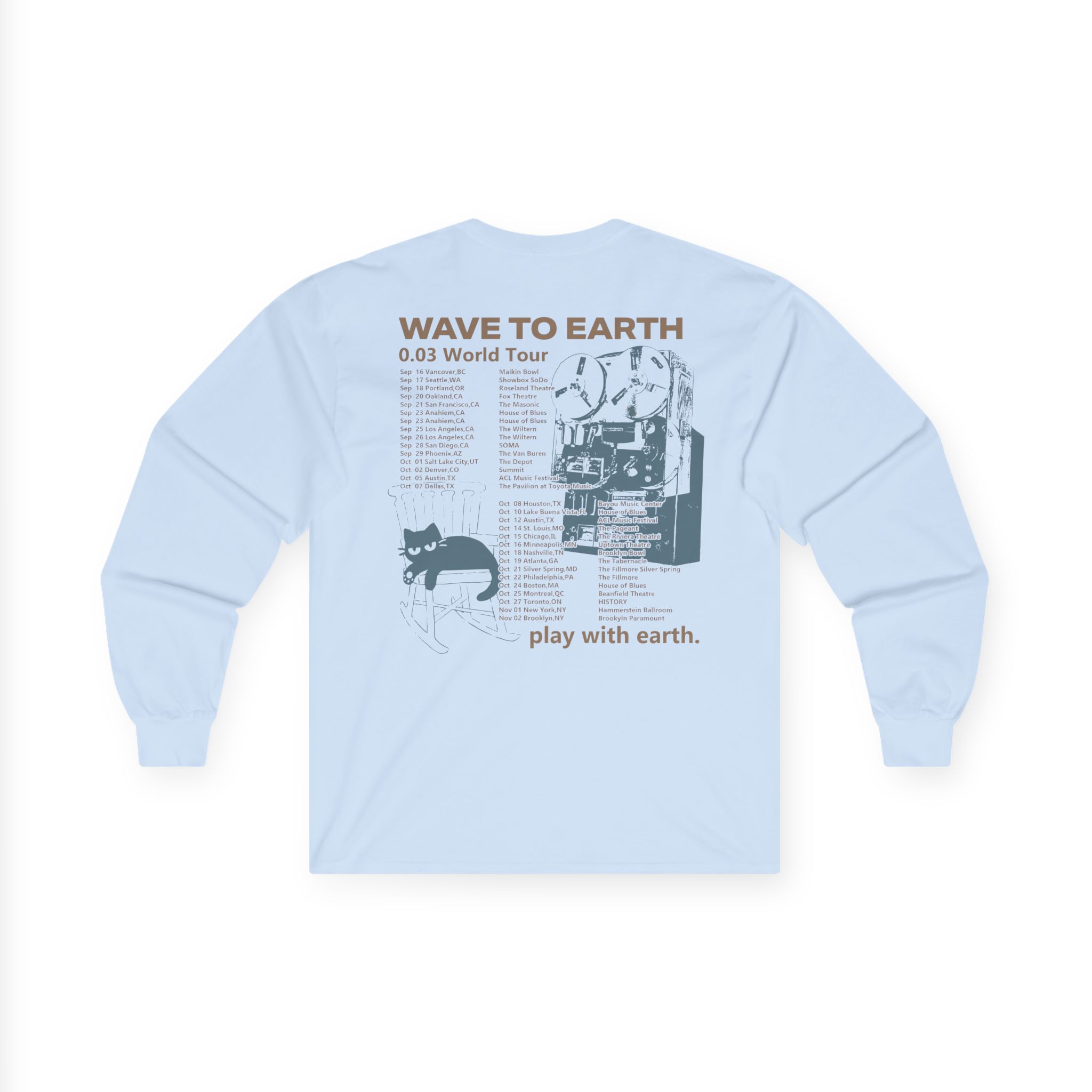 Wave to Earth 0.03 Na Tour Unisex Ultra Cotton Long Sleeve Tee