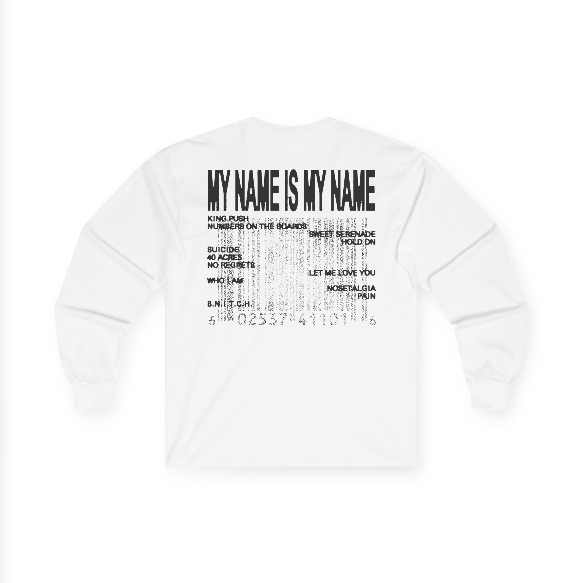 Clipse Mnimn Tracklist Unisex Ultra Cotton Long Sleeve Tee