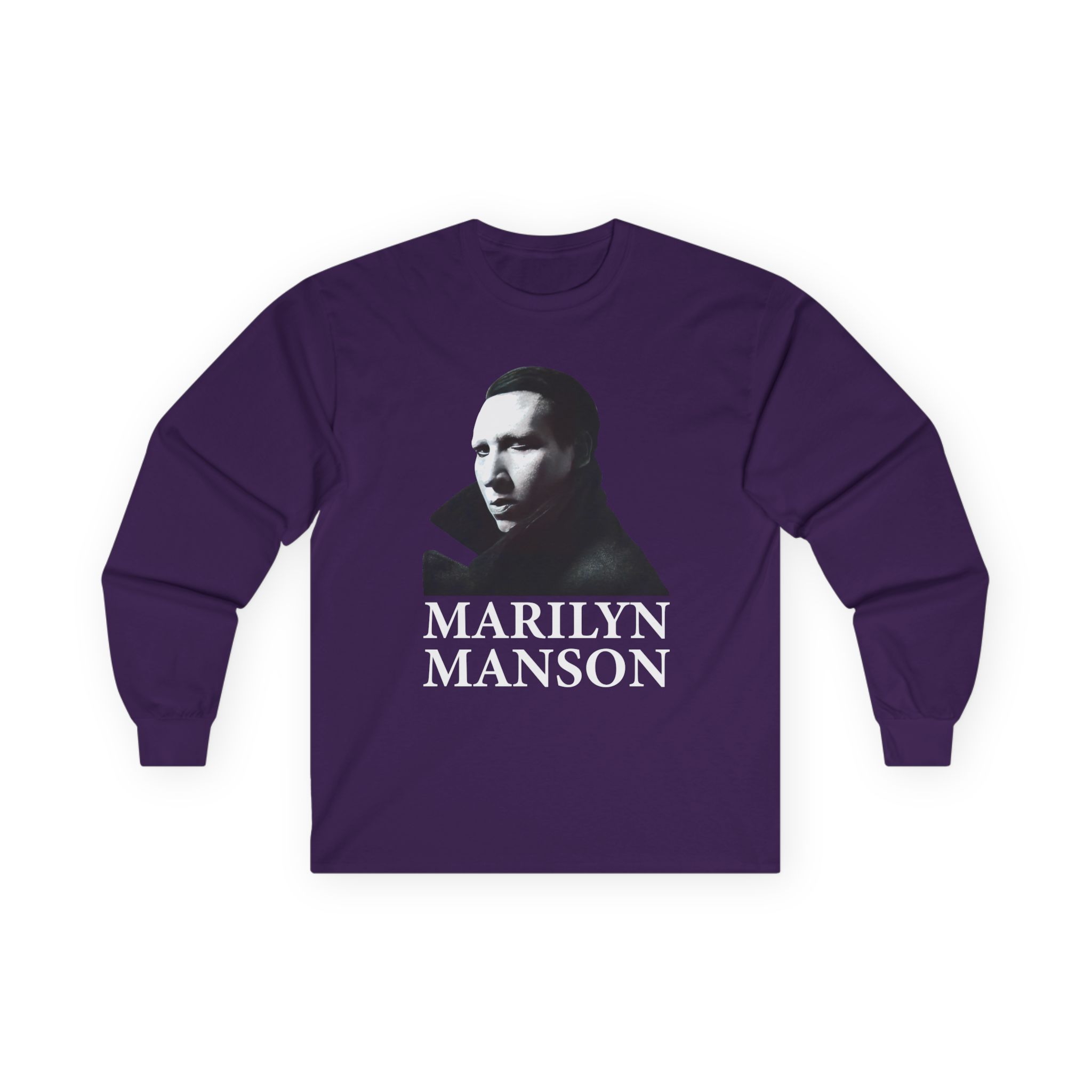 Marilyn Manson Face Unisex Ultra Cotton Long Sleeve Tee