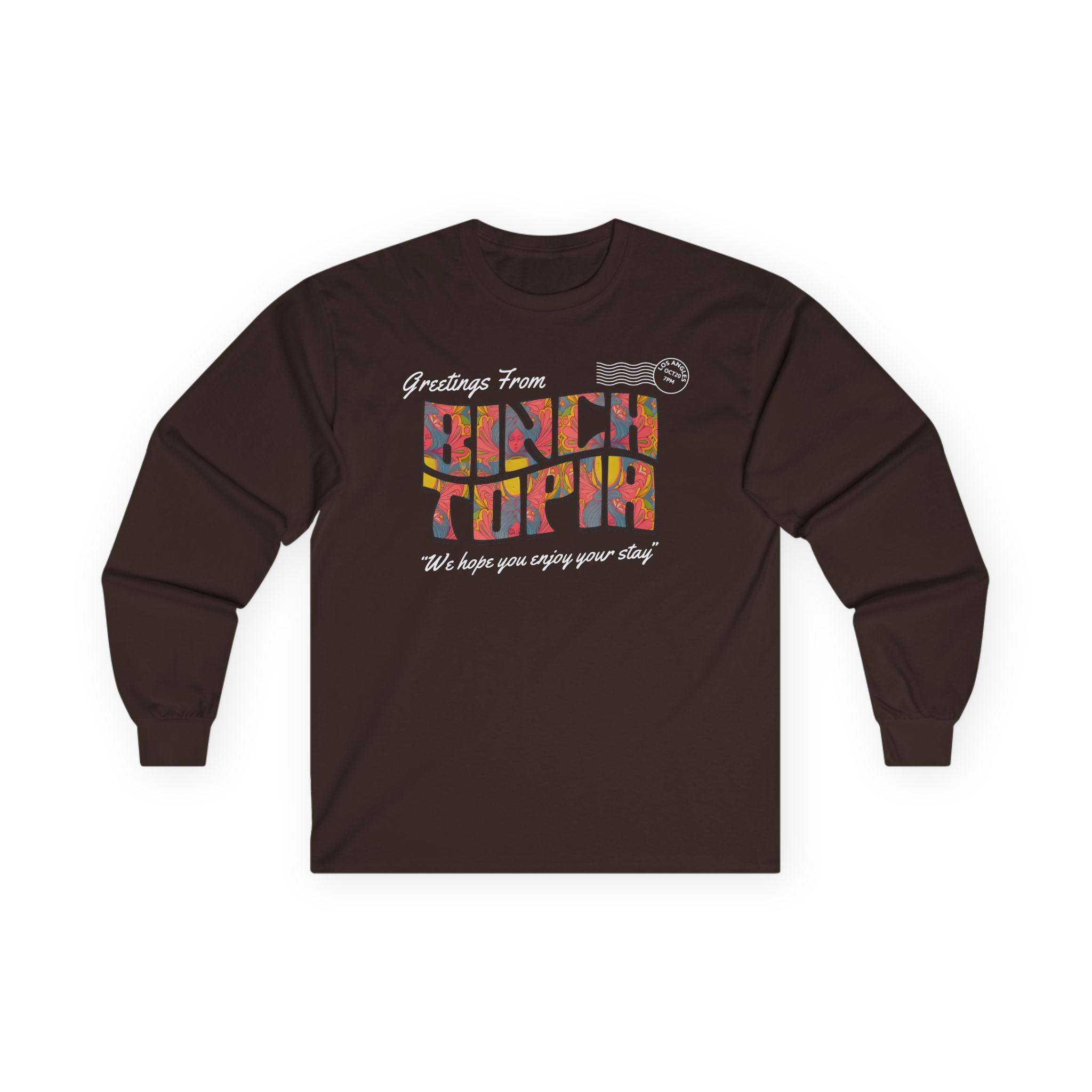 Binchtopia Postcard Unisex Ultra Cotton Long Sleeve Tee