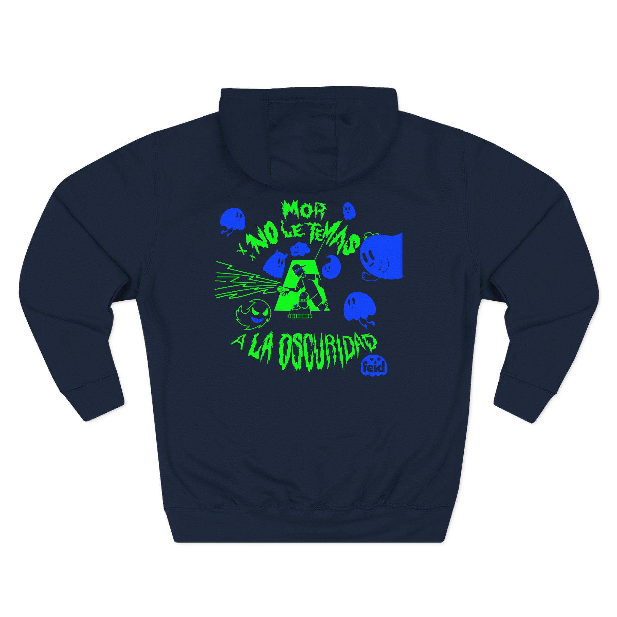 Feid Ferxxo Mor No Le Temas a La Oscuridad Three-Panel Fleece Hoodie