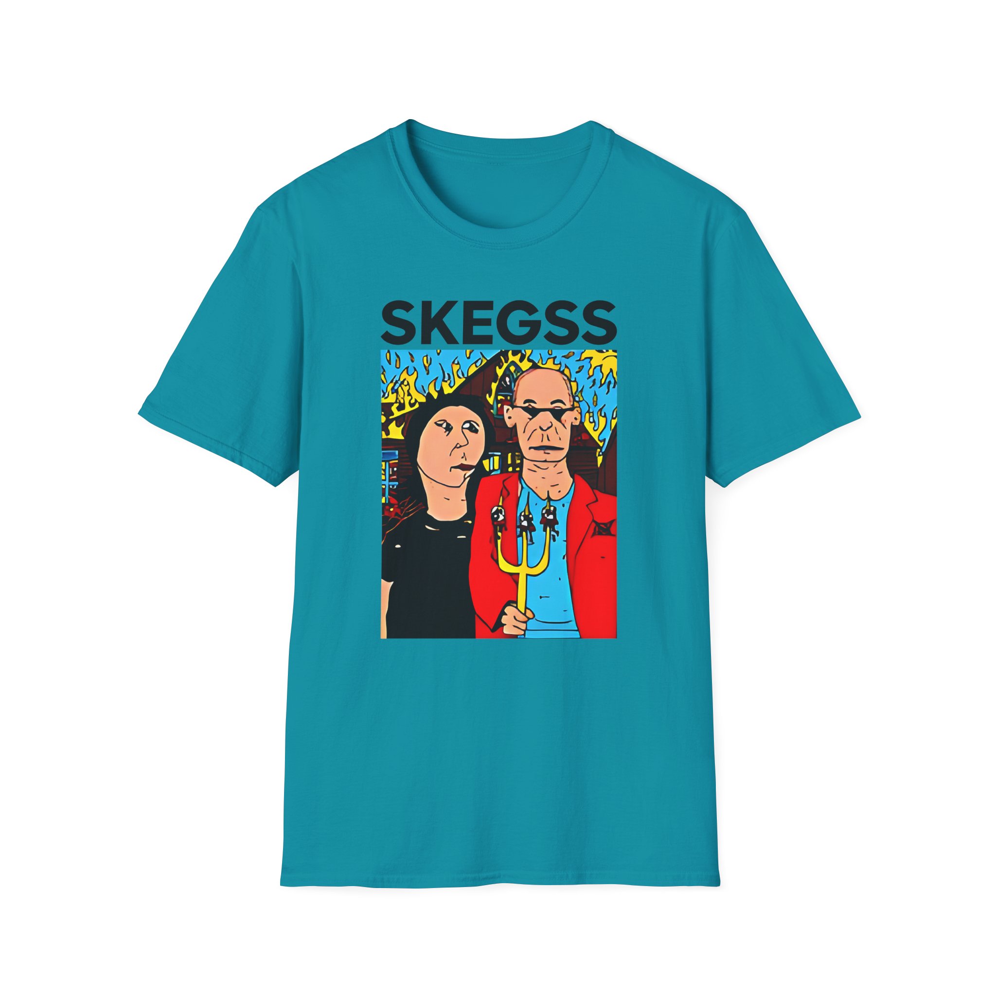 Skegss Gothic America Unisex Softstyle T-Shirt