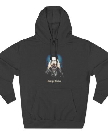 Marilyn Manson Psychic Horns Three-Panel Fleece Hoodie