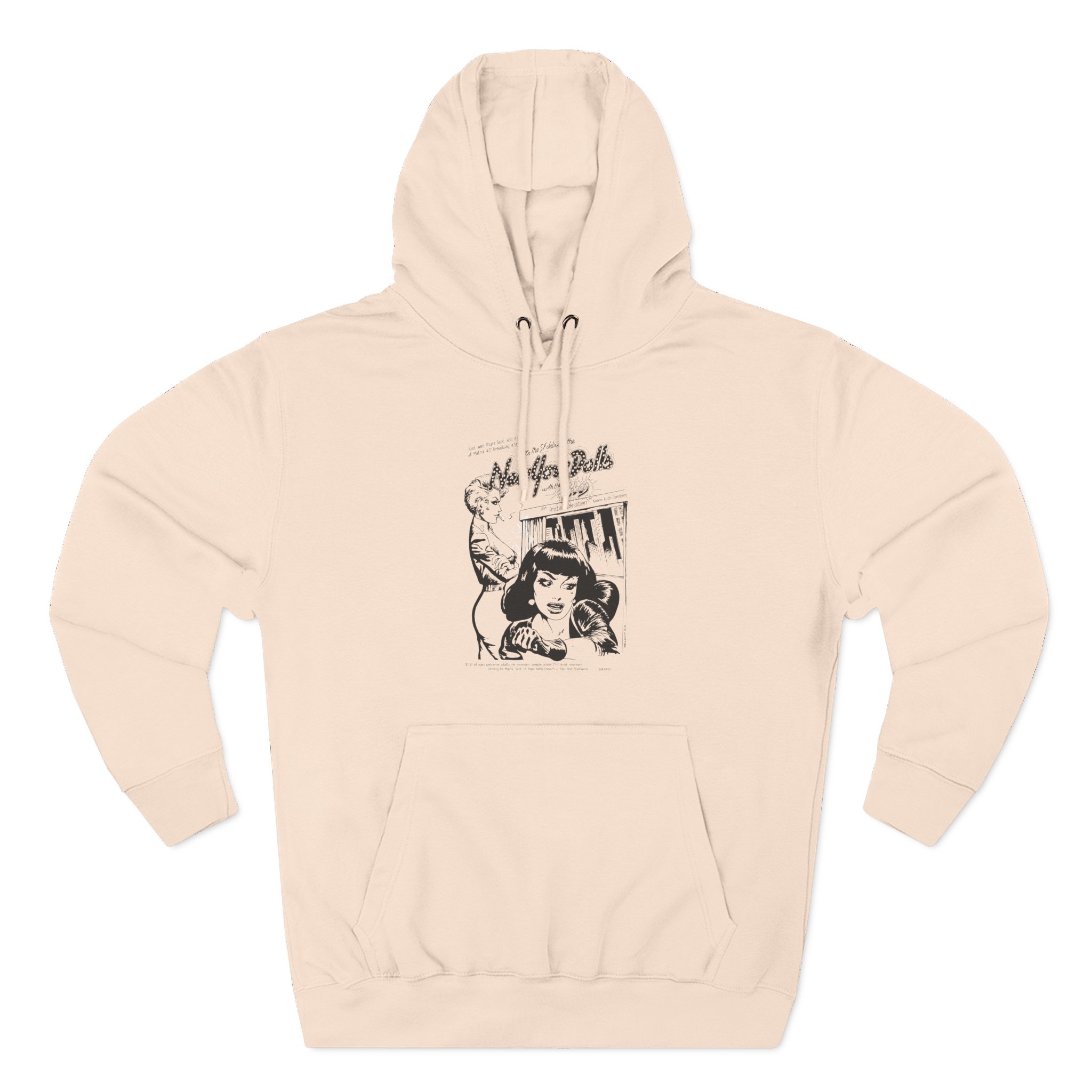 New York Dolls Three-Panel Fleece Hoodie