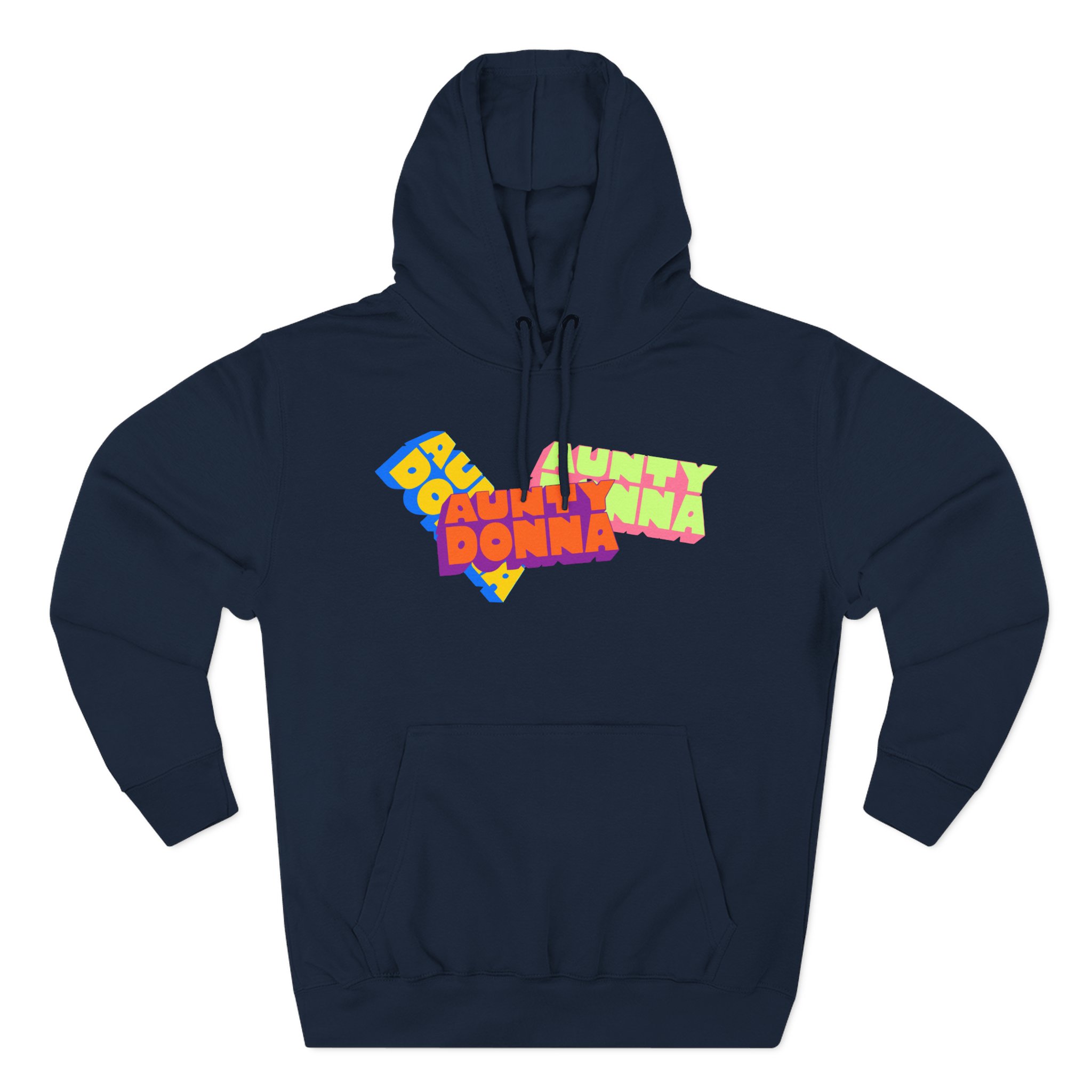 Aunty Donna Three Logo Three-Panel Fleece Hoodie