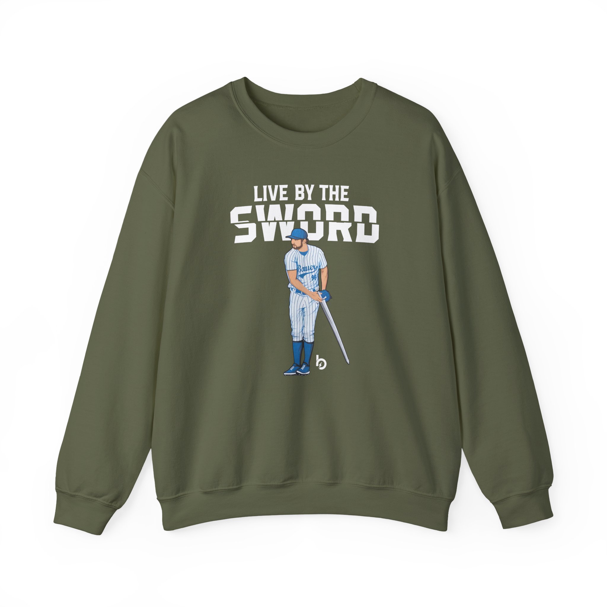 Trevor Bauer Live By The Sword Unisex Heavy Blendâ„¢ Crewneck Sweatshirt