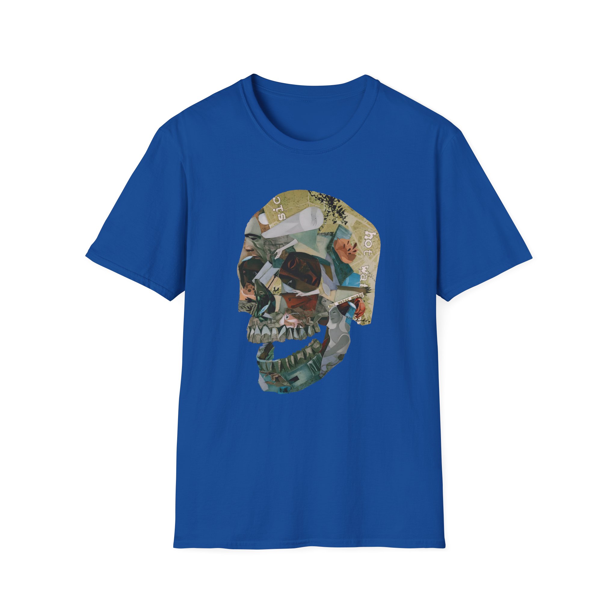 Hot Water Music Album Collage Skull Unisex Softstyle T-Shirt