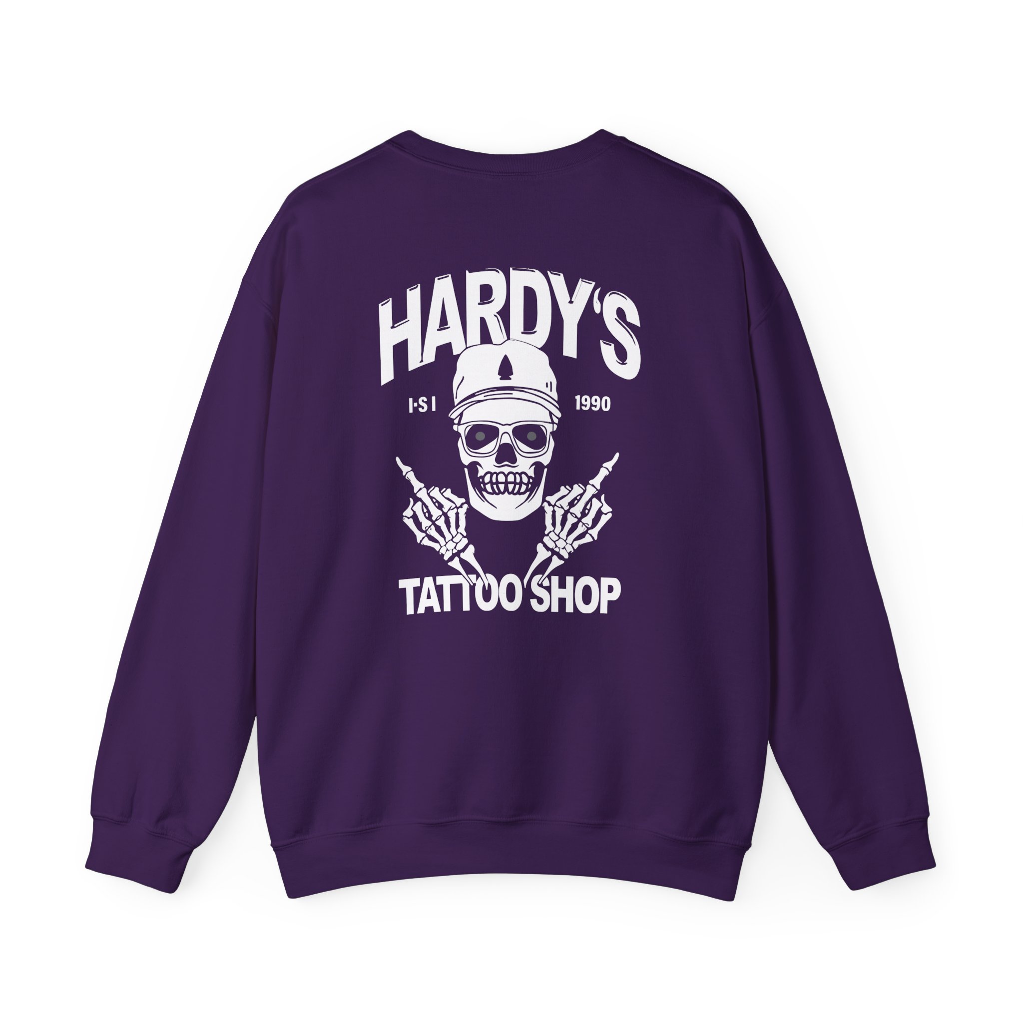 Hardy Tattoo Shop Unisex Heavy Blendâ„¢ Crewneck Sweatshirt