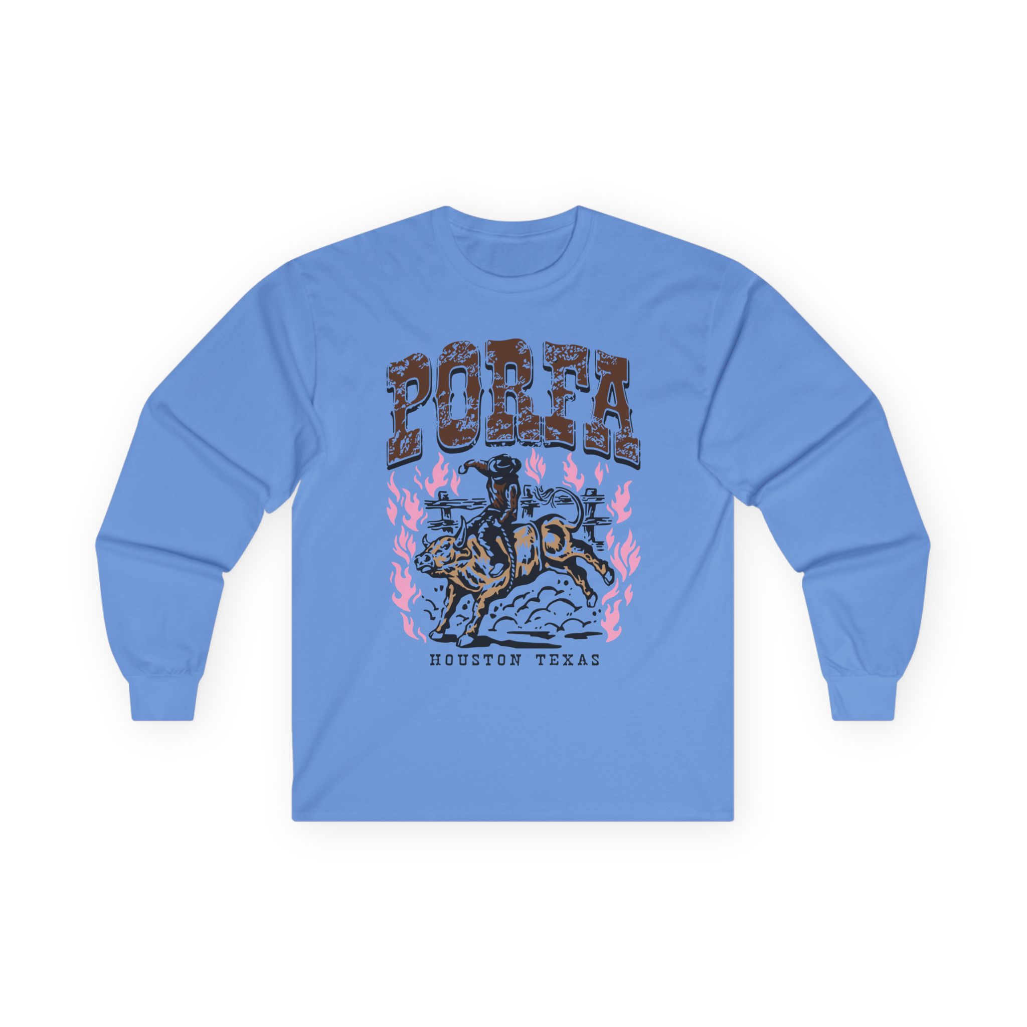Porfa Houston Texas Unisex Ultra Cotton Long Sleeve Tee