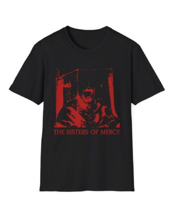 The Sisters Of Mercy Red Scream Unisex Softstyle T-Shirt
