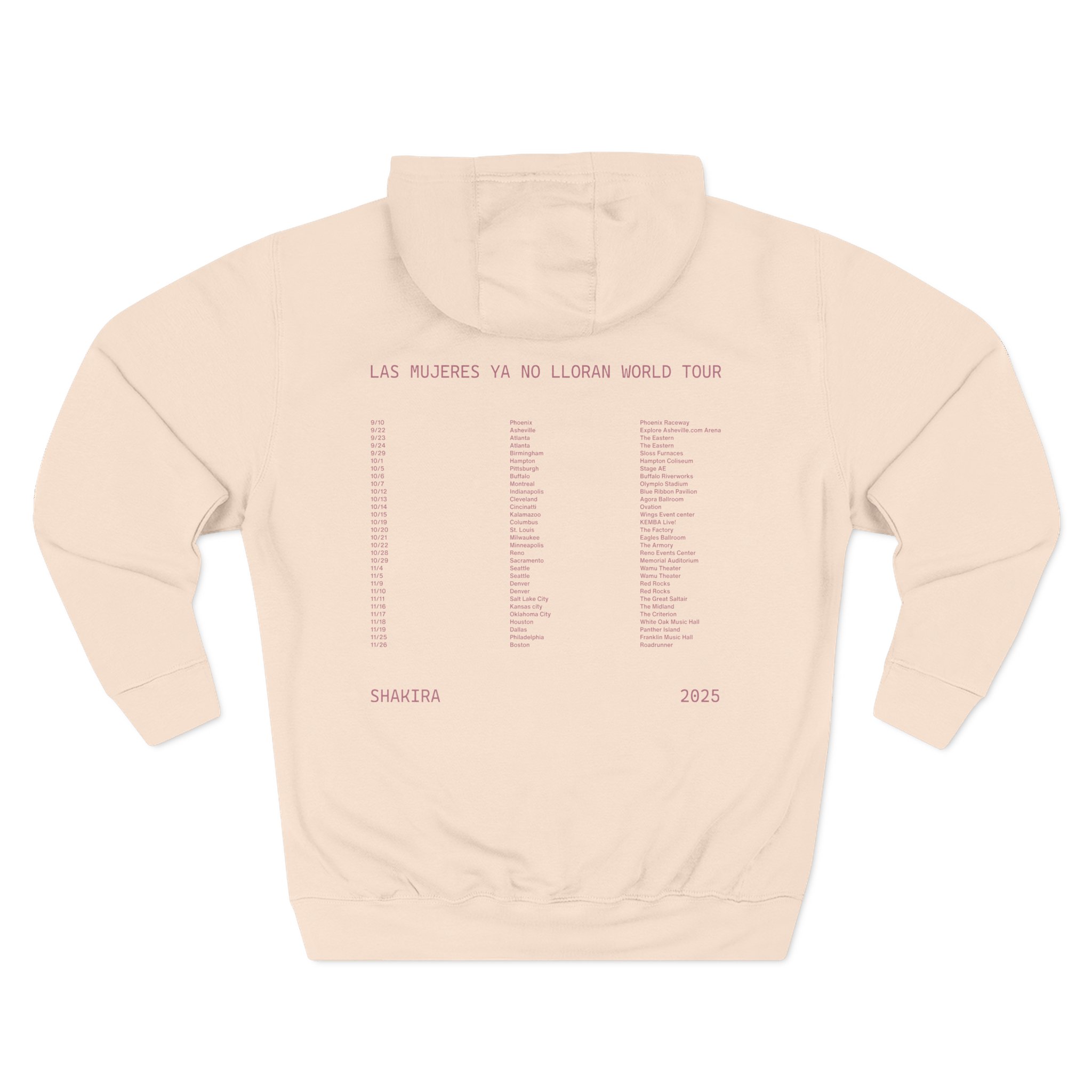 Shakira LMYNL World Tour Three-Panel Fleece Hoodie