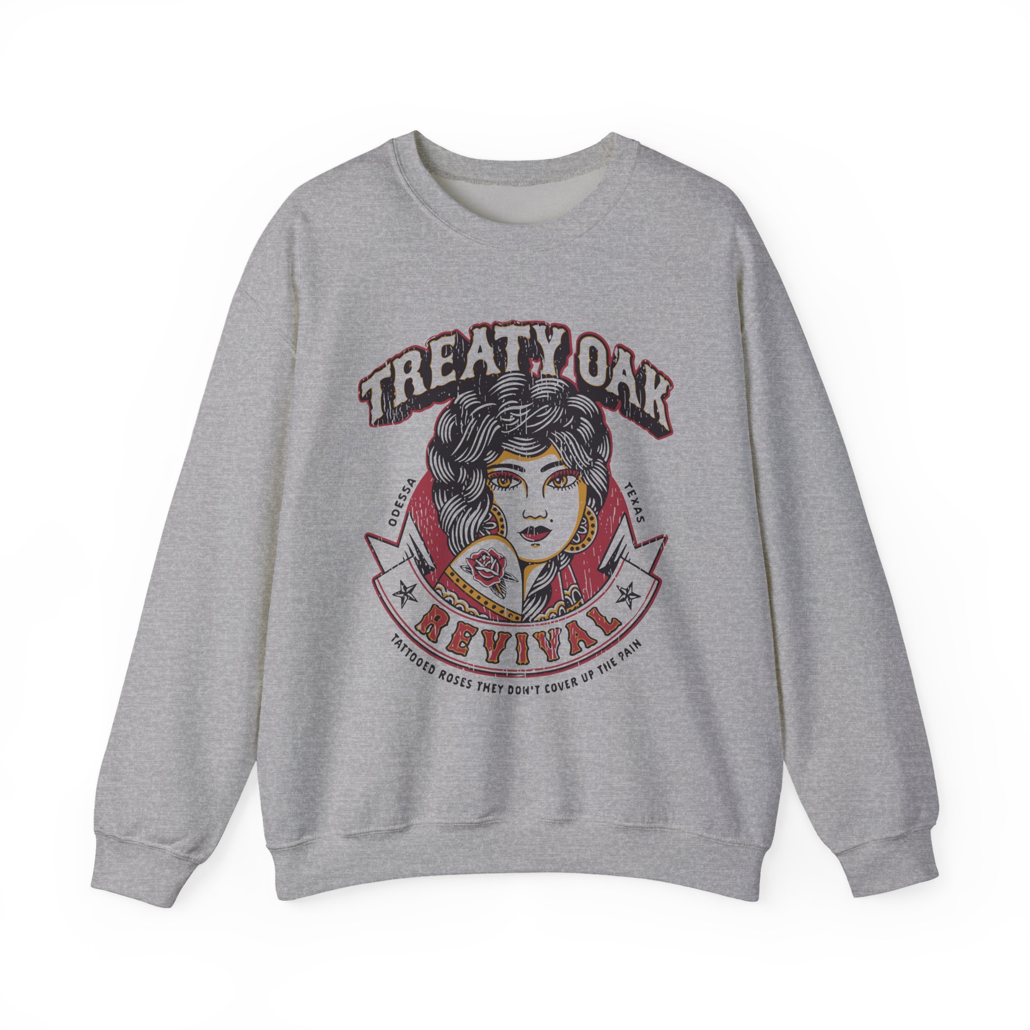 Treaty Oak Revival Rose Unisex Heavy Blendâ„¢ Crewneck Sweatshirt
