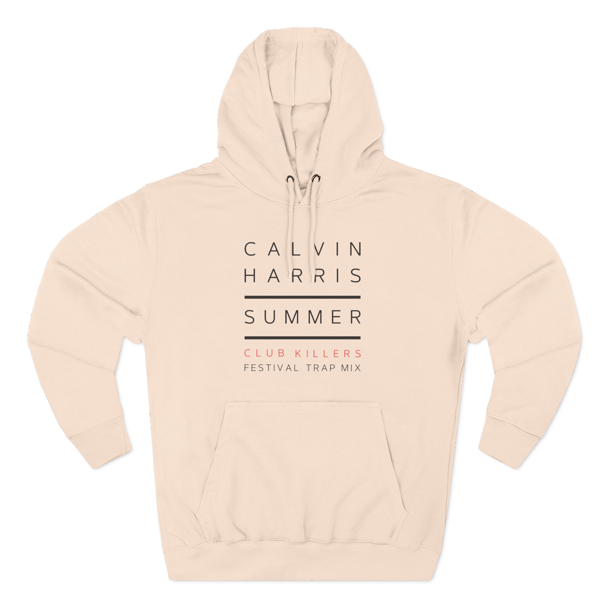 Calvin Harris Summer 4 Album Cover Three-Panel Fleece Hoodie