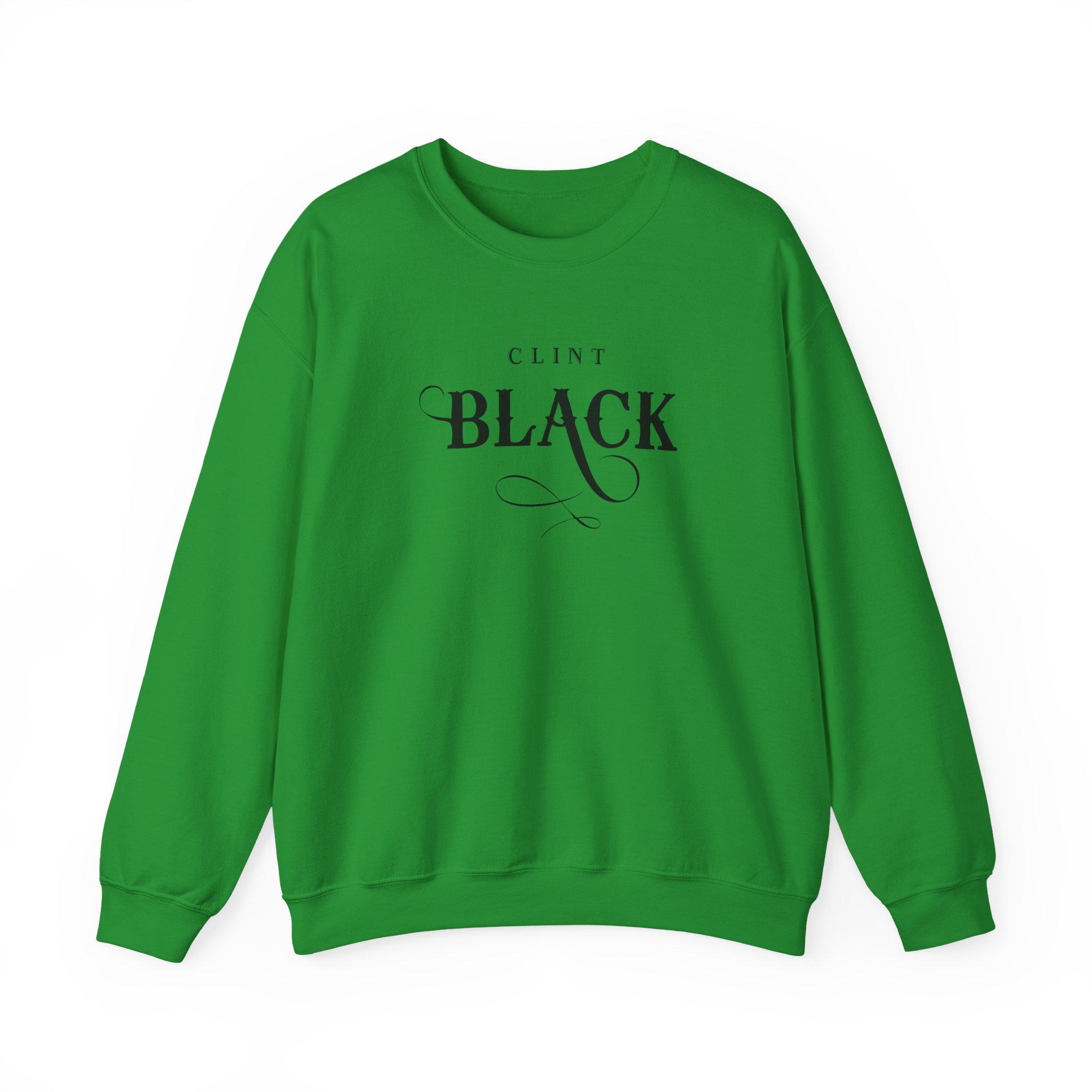 Clint Black Logo Espresso Unisex Heavy Blendâ„¢ Crewneck Sweatshirt