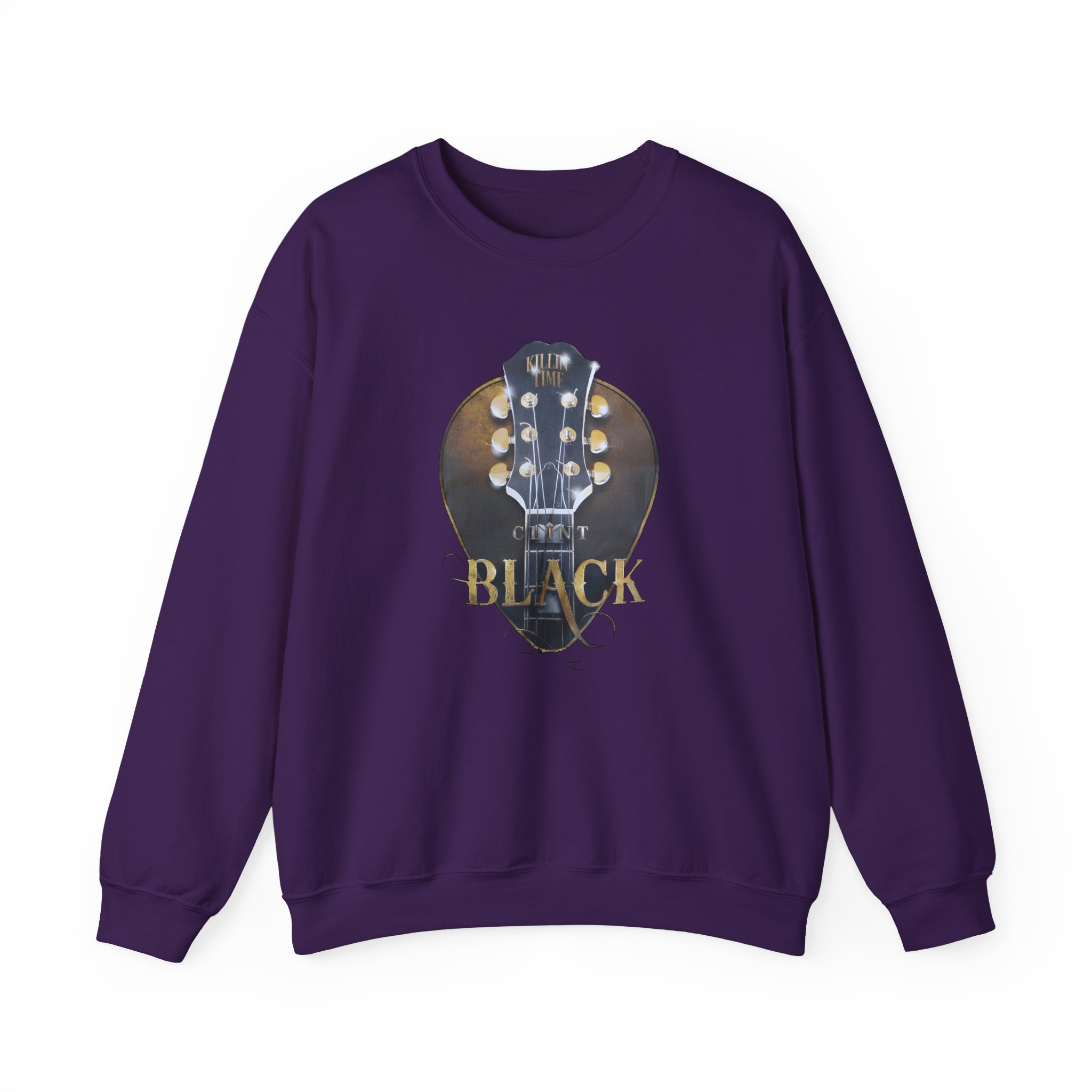 Clint Black Headstock Unisex Heavy Blendâ„¢ Crewneck Sweatshirt
