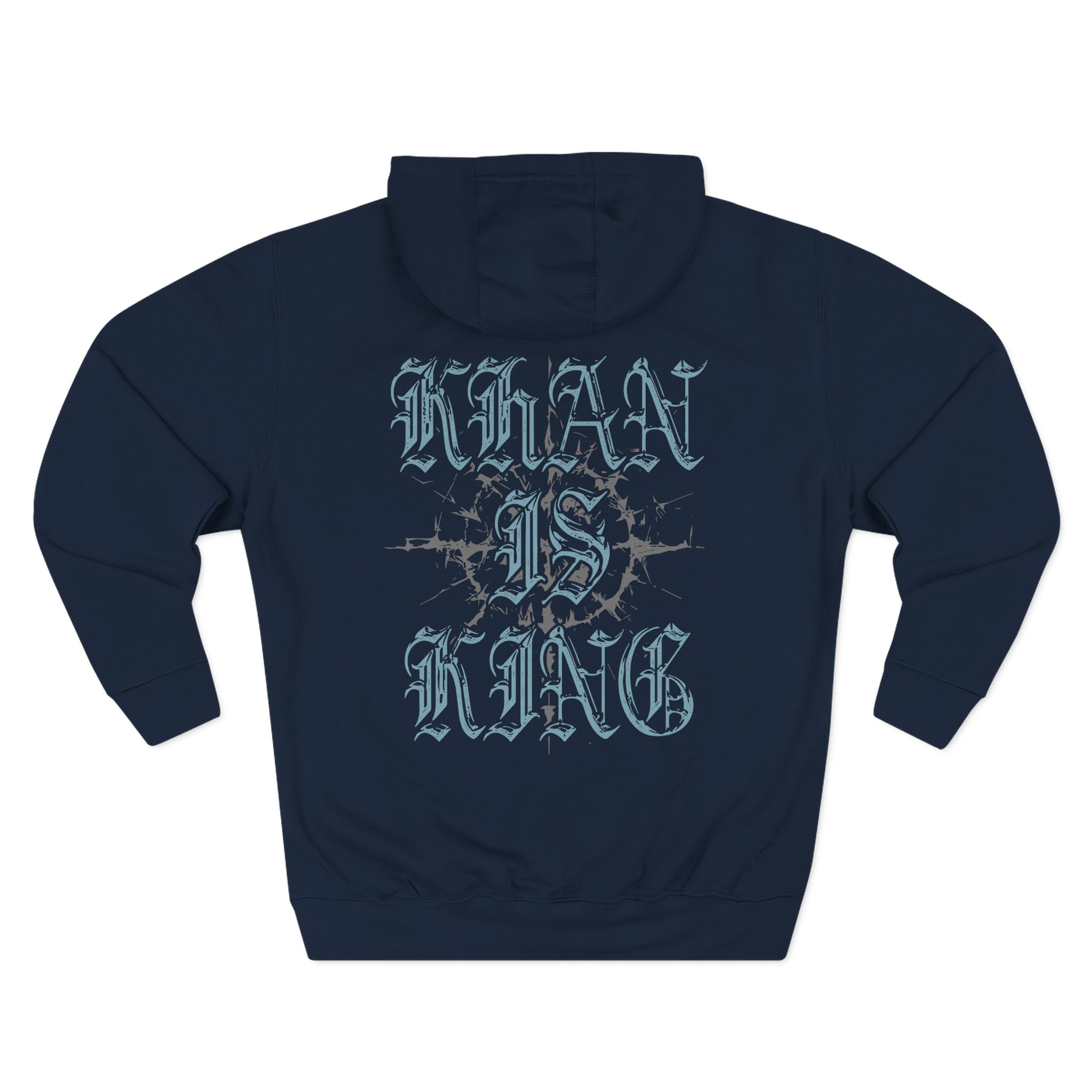Kublai Khan is King Three-Panel Fleece Hoodie