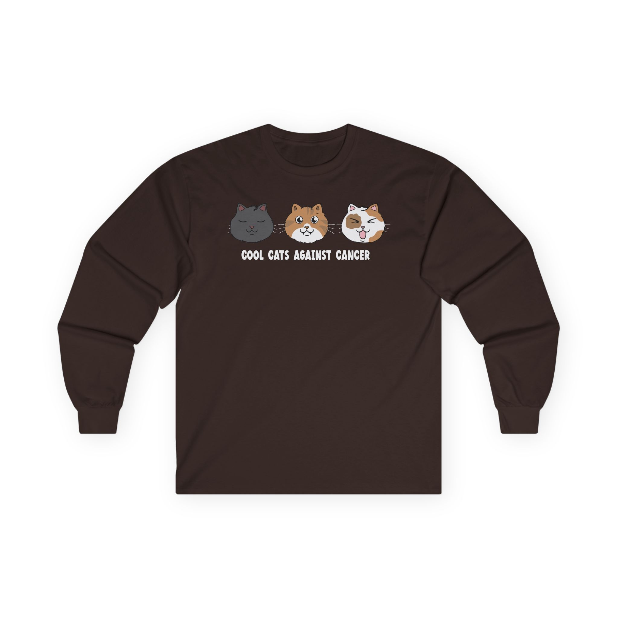 Lilsimsie Cool Cats Against Cancer Unisex Ultra Cotton Long Sleeve Tee