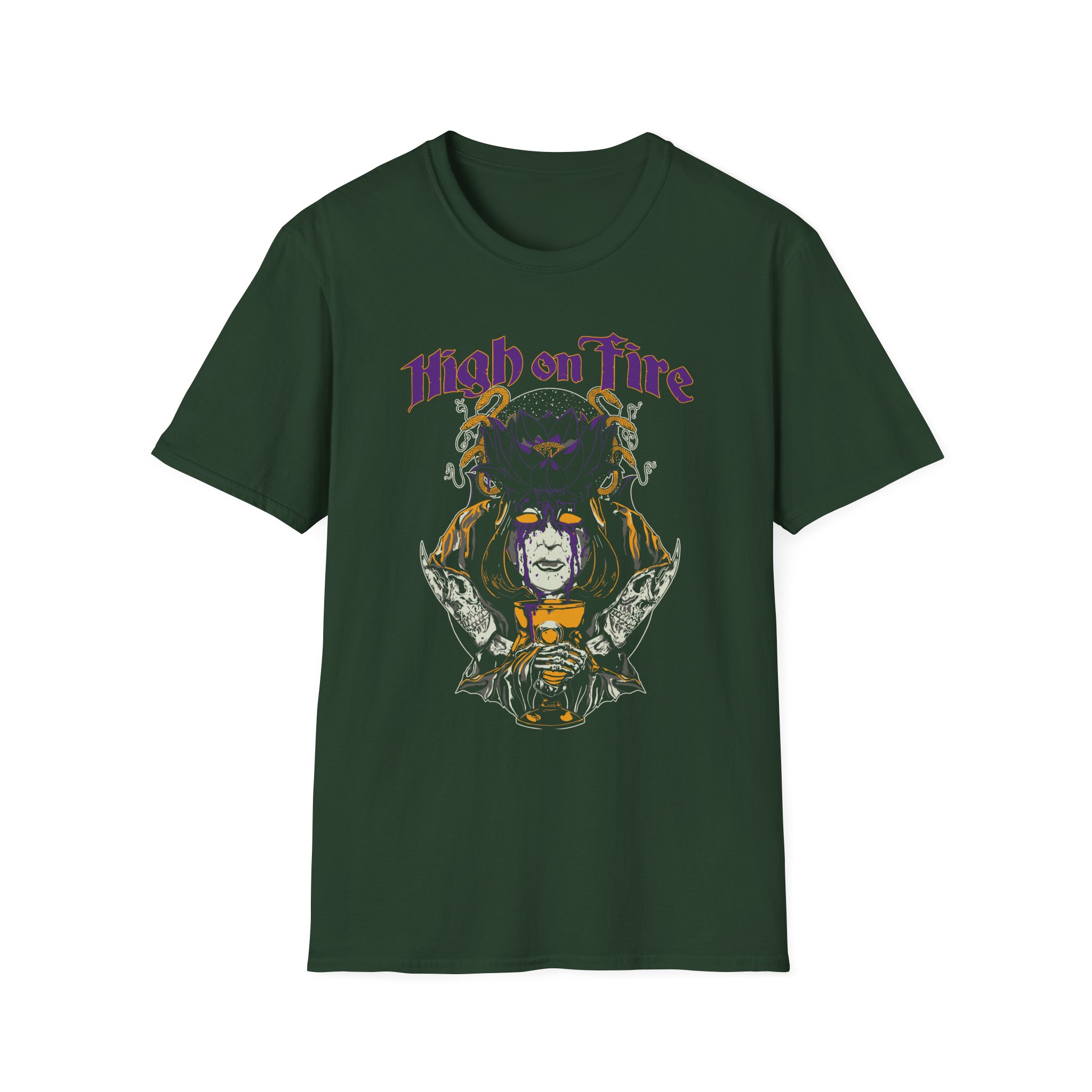 High on Fire Black Lotus Unisex Softstyle T-Shirt
