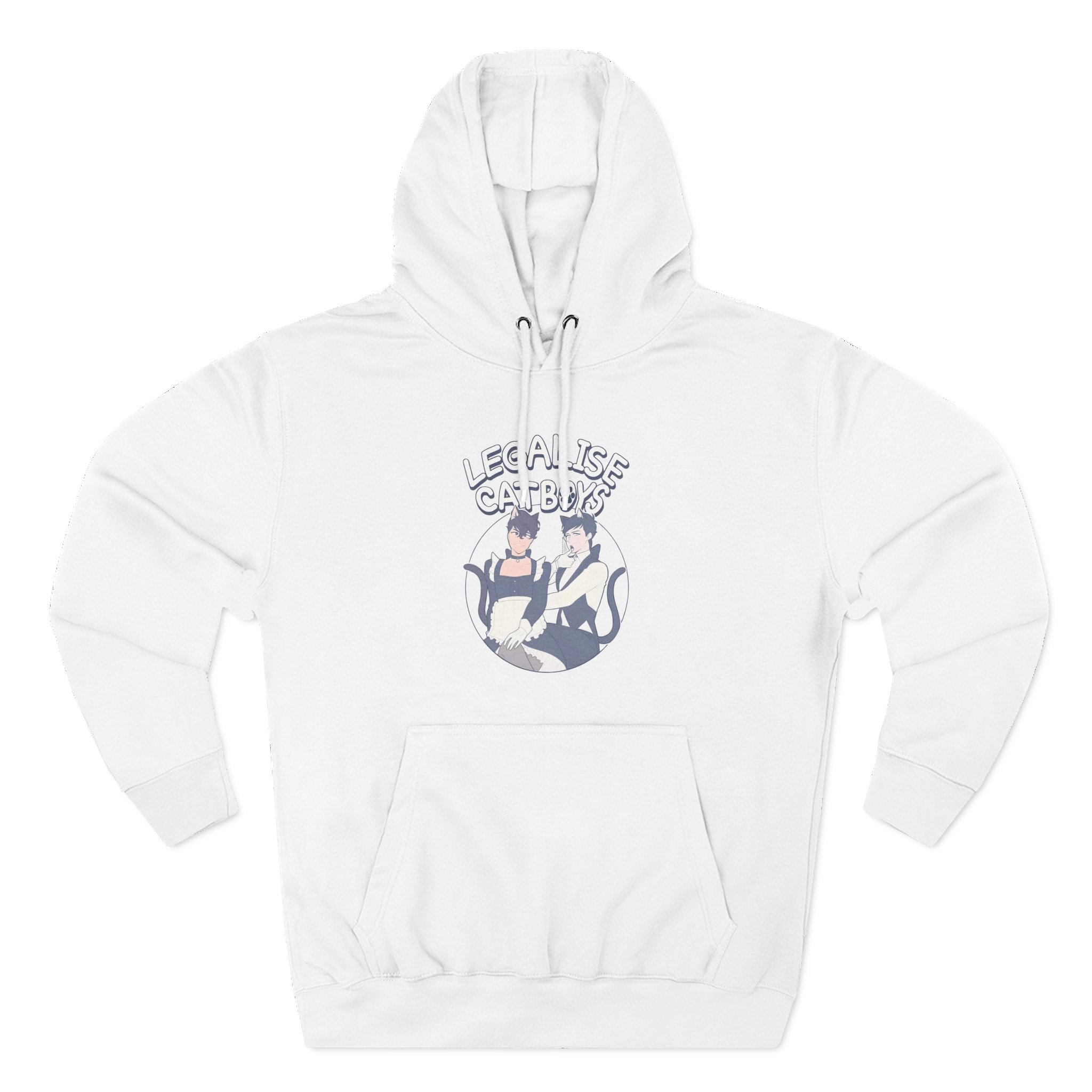 Dan and Phil Legalise Catboys Three-Panel Fleece Hoodie