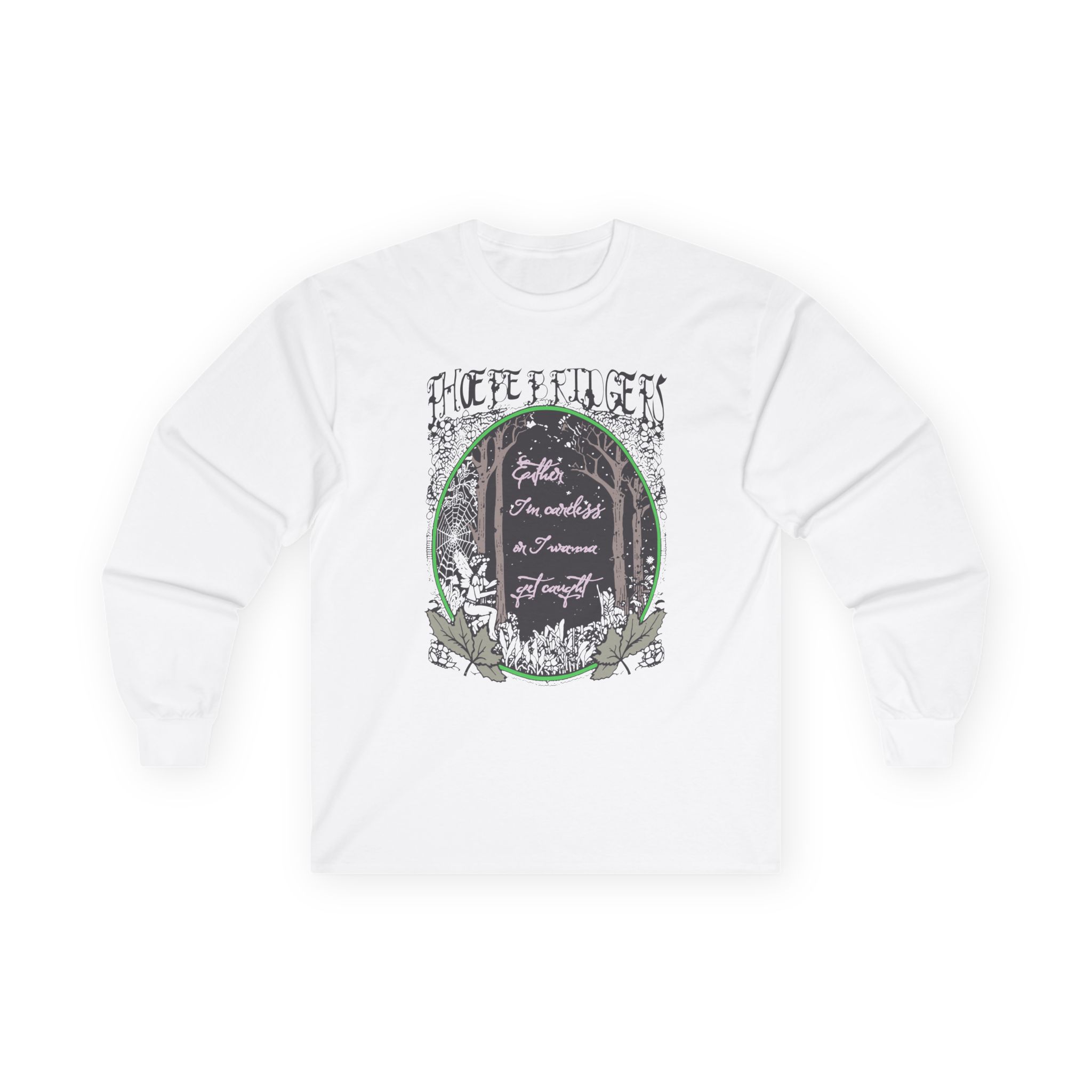 Phoebe Bridgers Ether Tin Cartels on I Wanna Get Caught Unisex Ultra Cotton Long Sleeve Tee