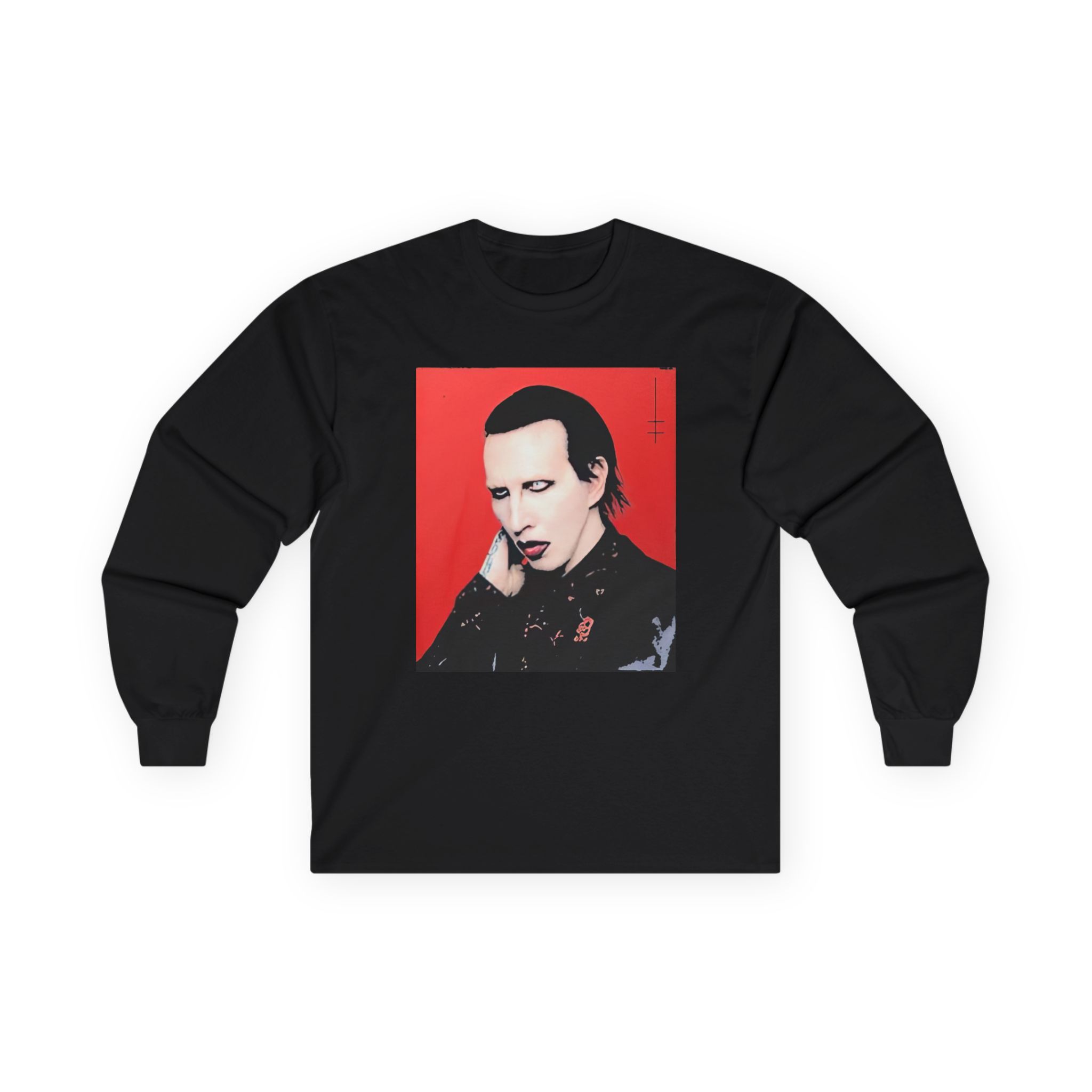 Marilyn Manson Little Cross Photo Unisex Ultra Cotton Long Sleeve Tee