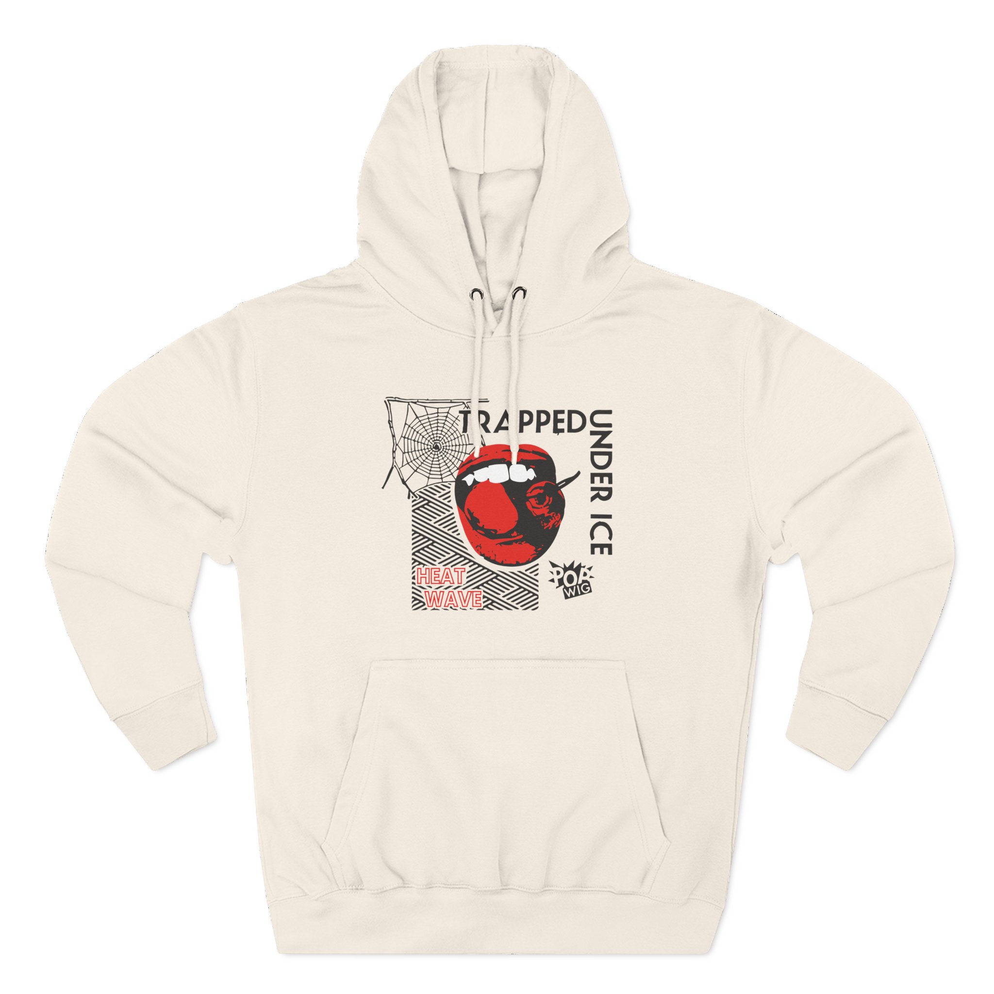 Trapped Under Ice Cherry Lips Three-Panel Fleece Hoodie