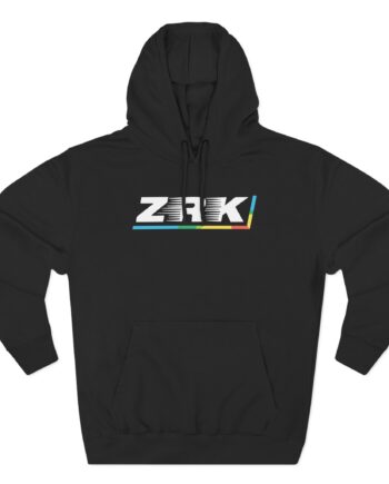 Zerkaa Three-Panel Fleece Hoodie