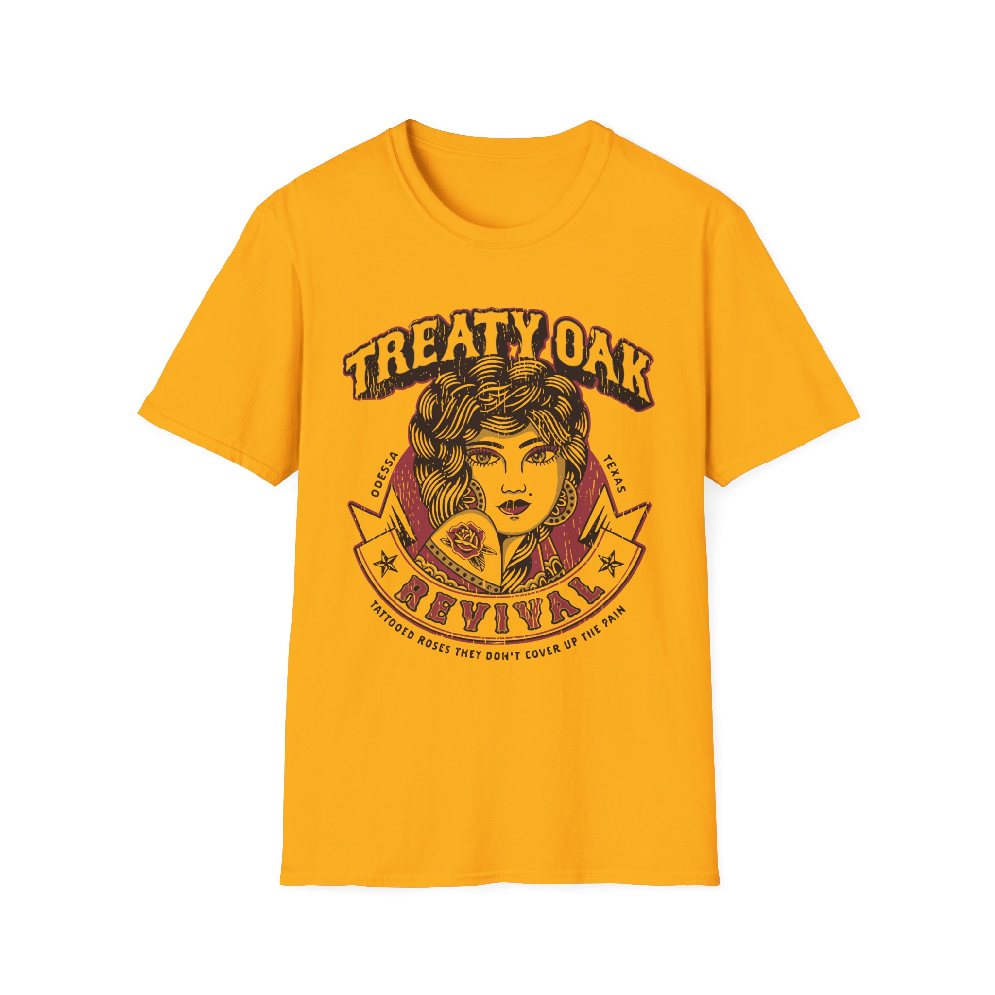 Treaty Oak Revival Rose Unisex Softstyle T-Shirt