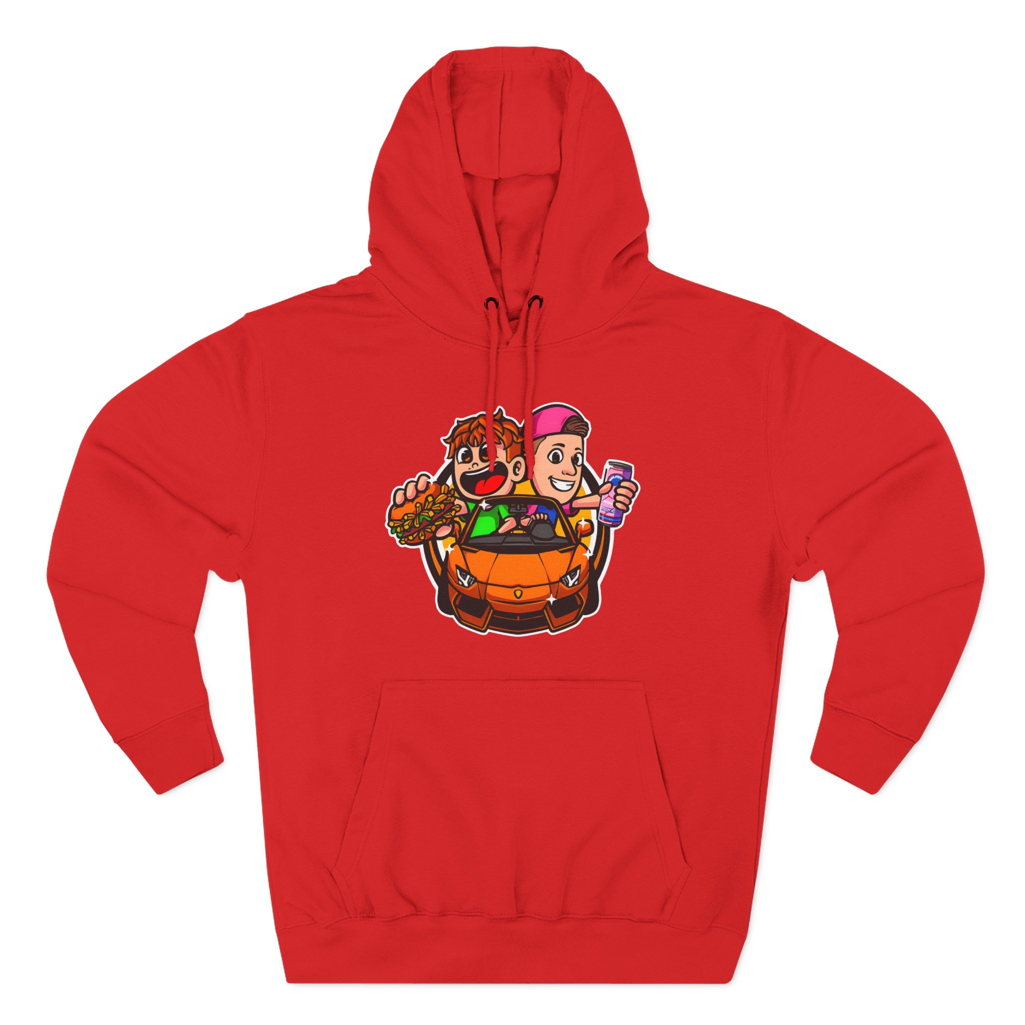 Burger Pommes Three-Panel Fleece Hoodie