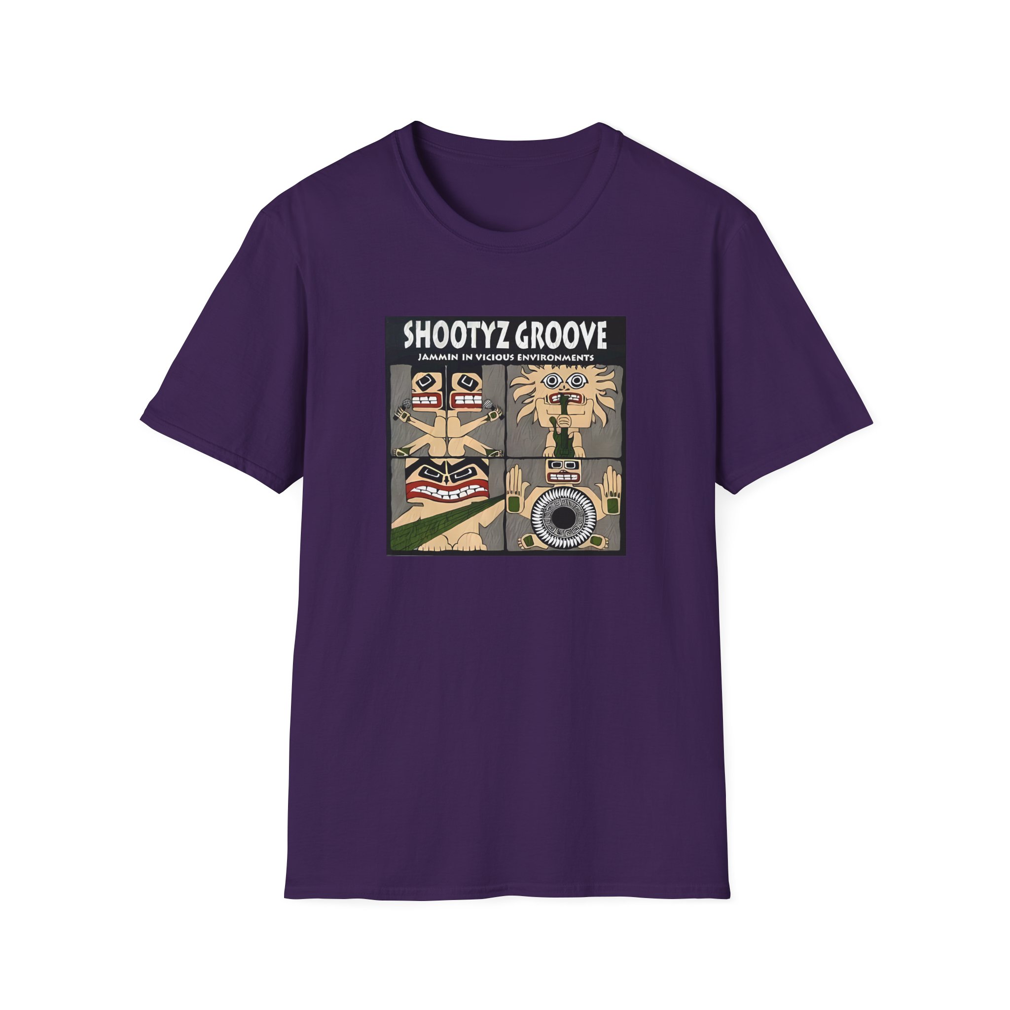 Shootyz Groove Jammin in Vicious Environments Album Cover Unisex Softstyle T-Shirt