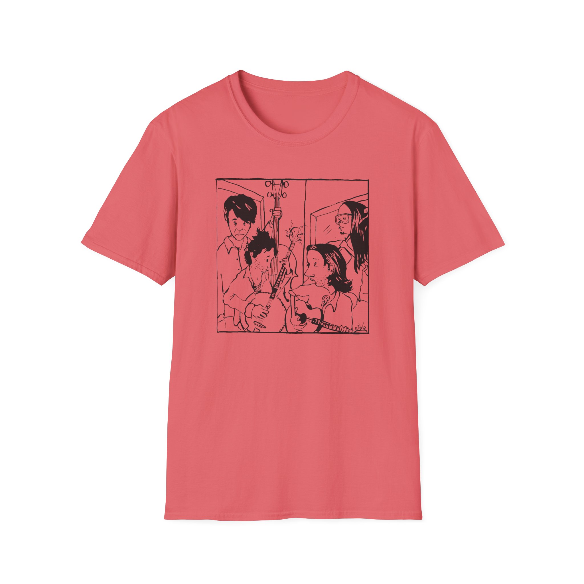 Avett Brothers Seth Drawing Unisex Softstyle T-Shirt