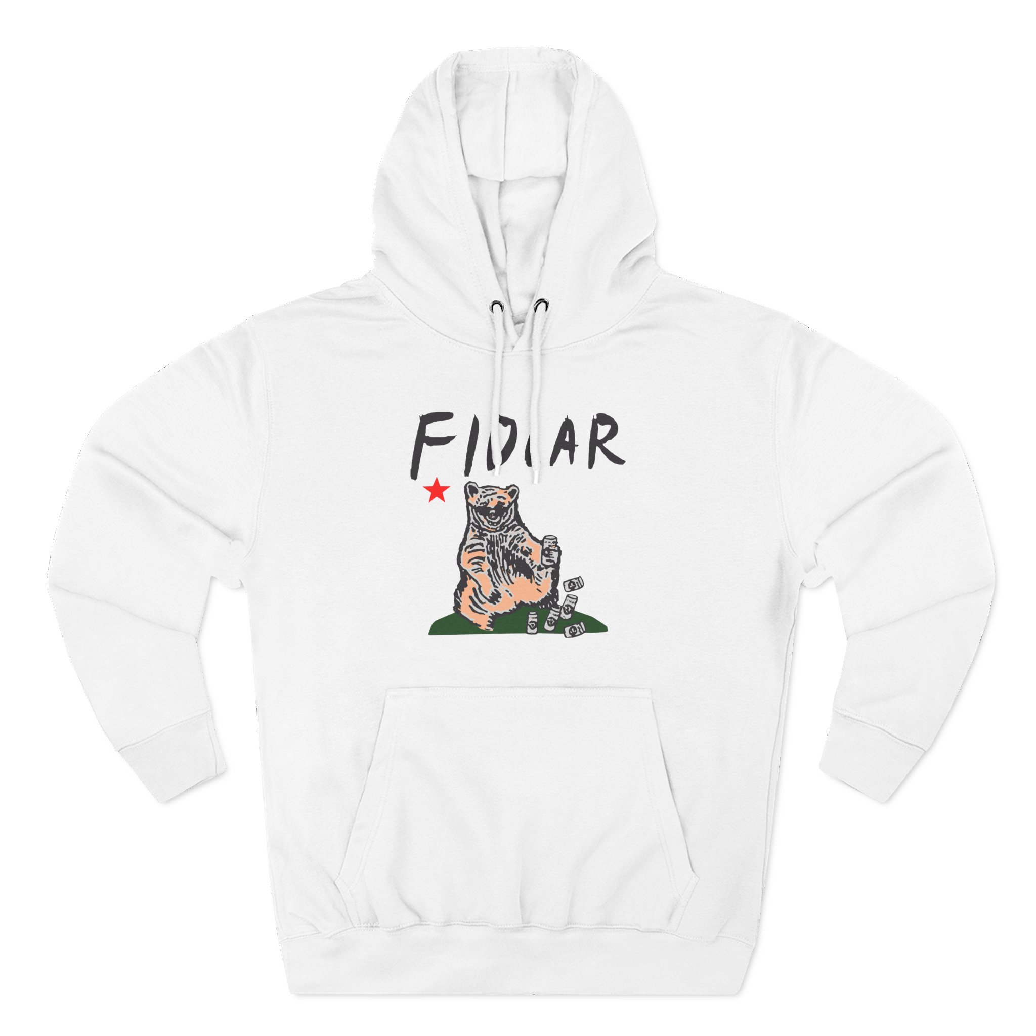 California Bear Drink Cheap Beer Fidlar Three-Panel Fleece Hoodie