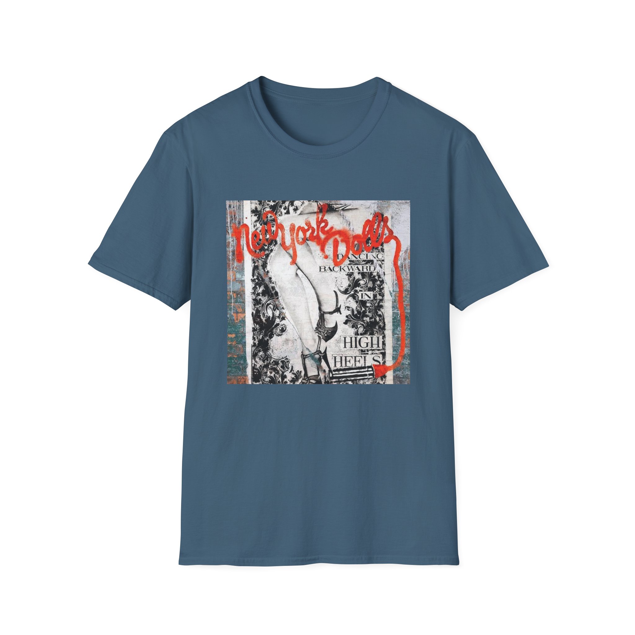New York Dolls Dancing Backward Album Unisex Softstyle T-Shirt