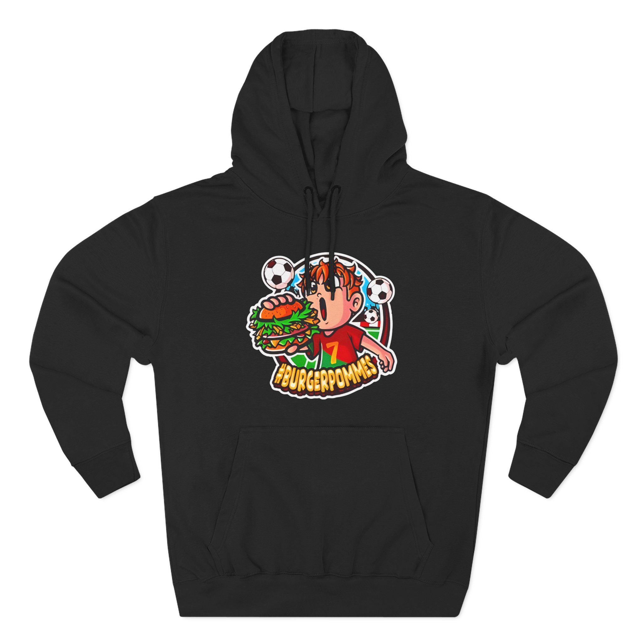 Burger Pommes Three-Panel Fleece Hoodie