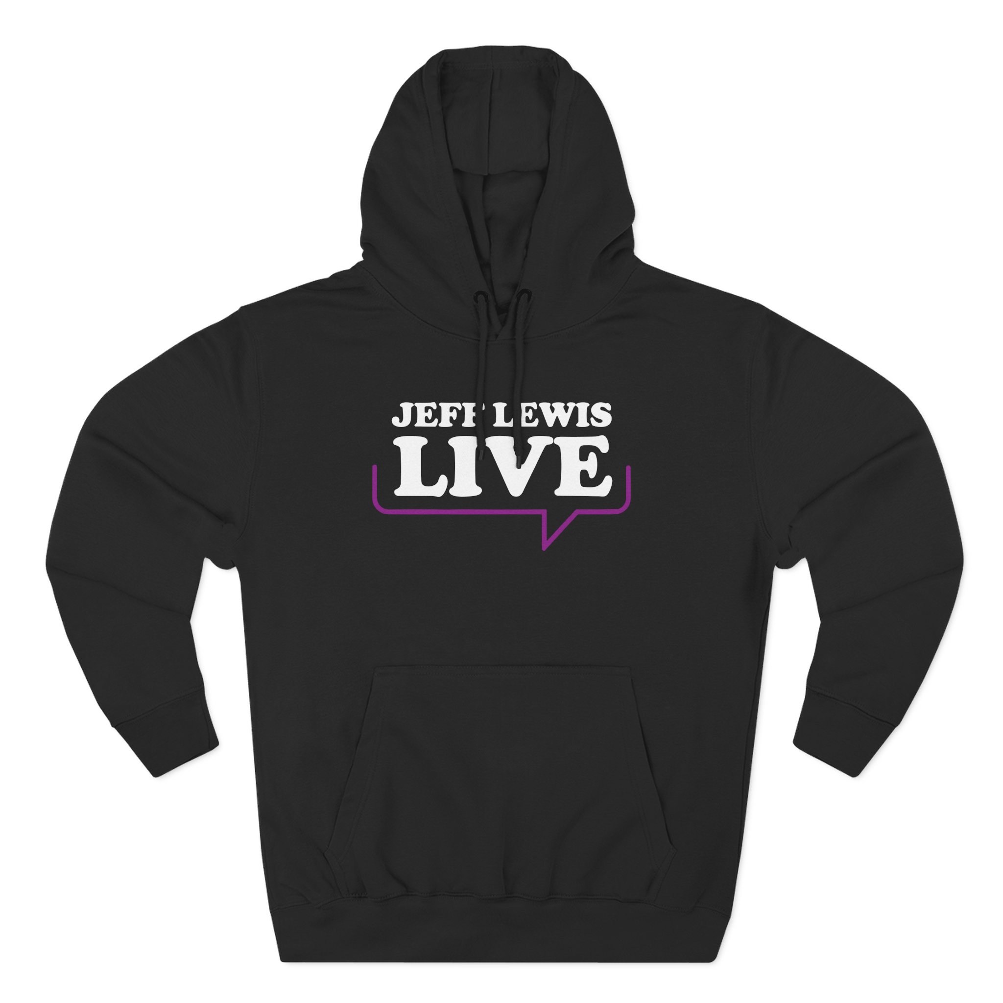 Jeffrey Lewis Three-Panel Fleece Hoodie