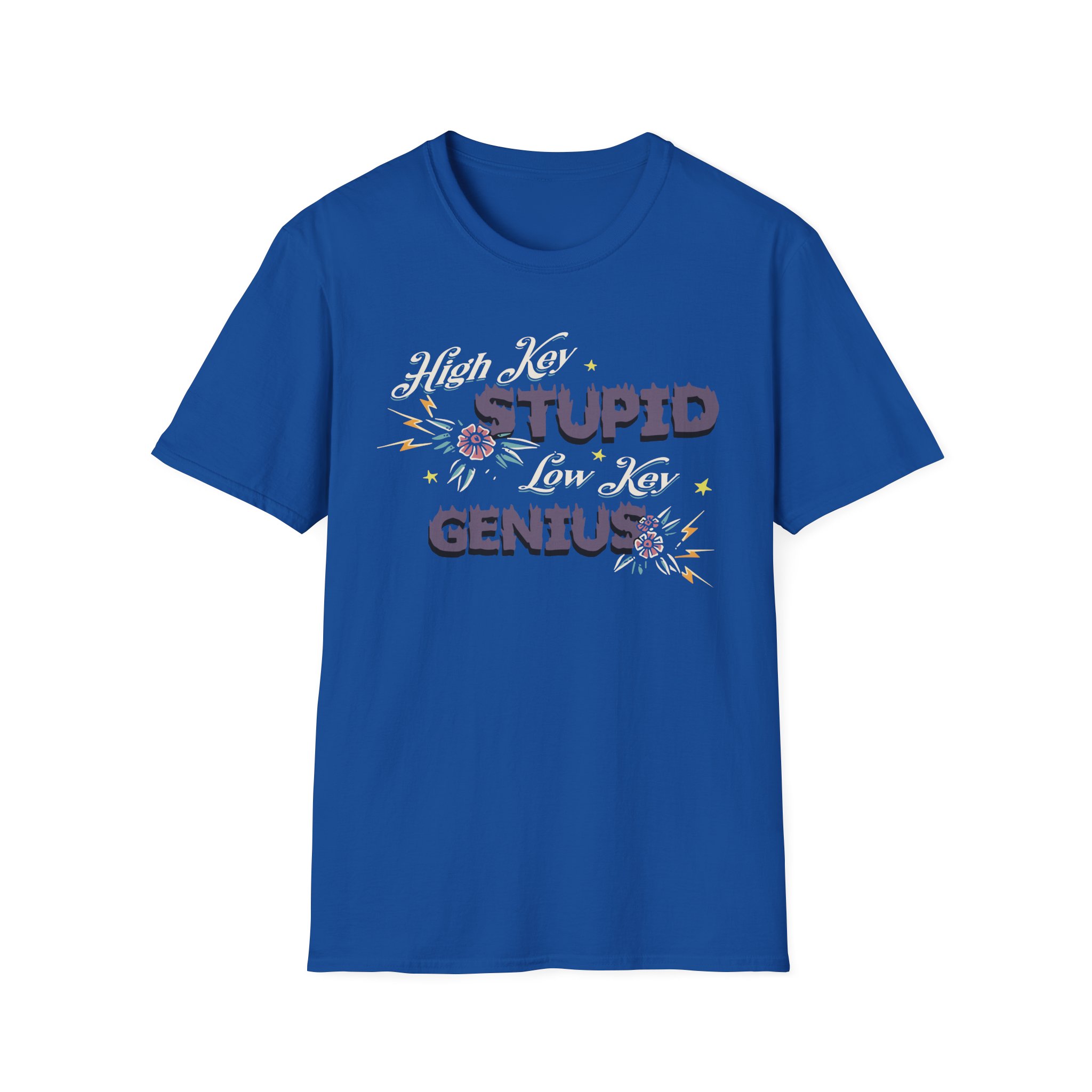 Kallmekris High Key Stupid Genius Unisex Softstyle T-Shirt