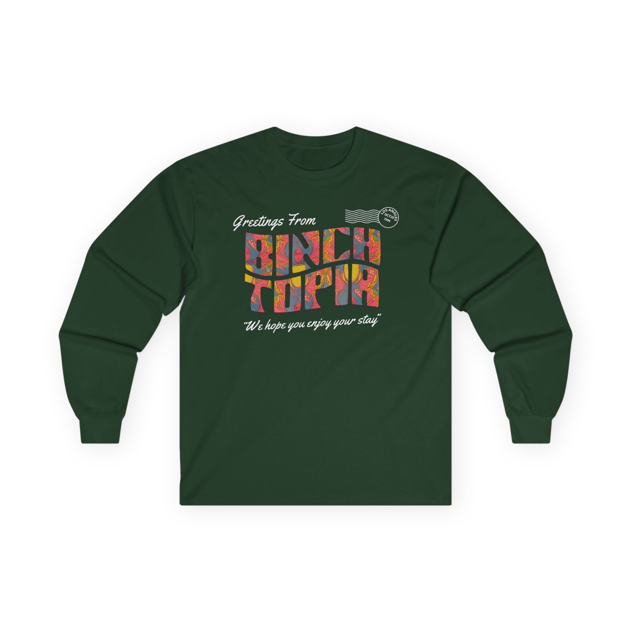 Binchtopia Postcard Unisex Ultra Cotton Long Sleeve Tee