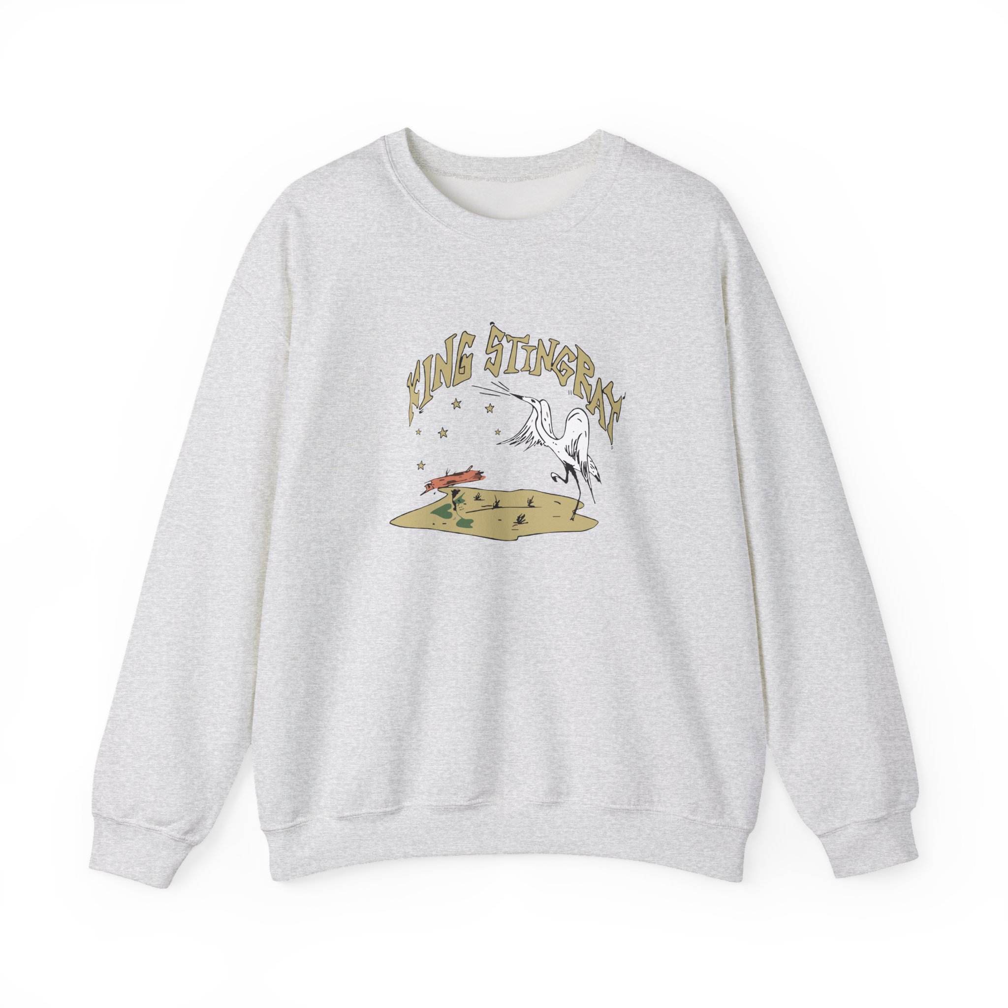 King Stingray Ivory Bird Unisex Heavy Blendâ„¢ Crewneck Sweatshirt