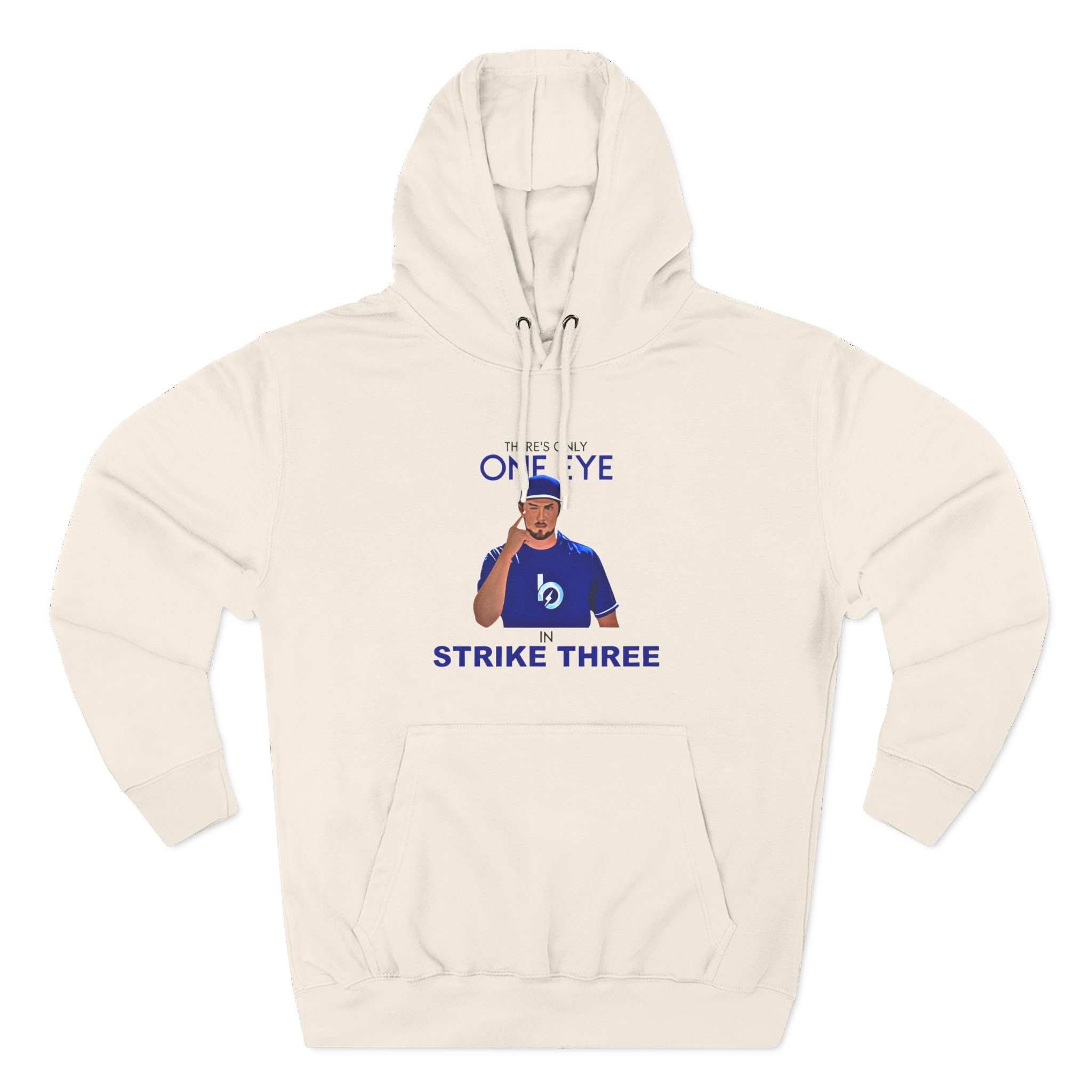 Trevor Bauer There’s Only One Eye in Strike Three Three-Panel Fleece Hoodie